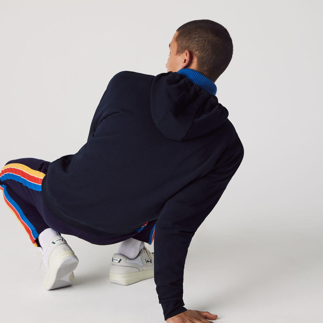 Men's Lacoste SPORT Hooded Colourblock Fleece Zip Sweatshirt Men's Lacoste SPORT Hooded Colourblock Fleece Zip Sweatshirt