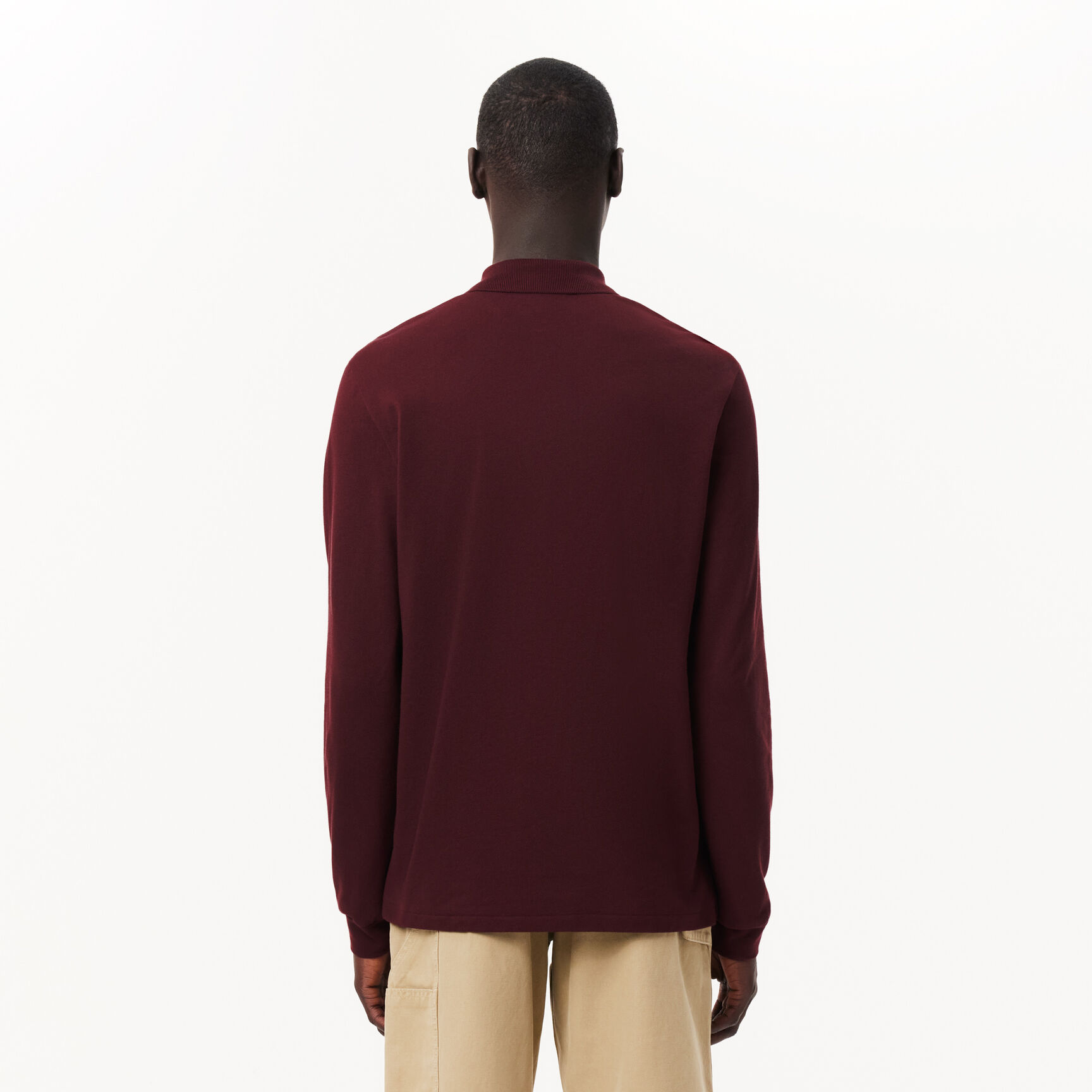 قميص بولو كلاسيكي بأكمام طويلة مقاس L.12.12 Original L.12.12 Long Sleeve Cotton Polo Shirt - L1312-00-BZD