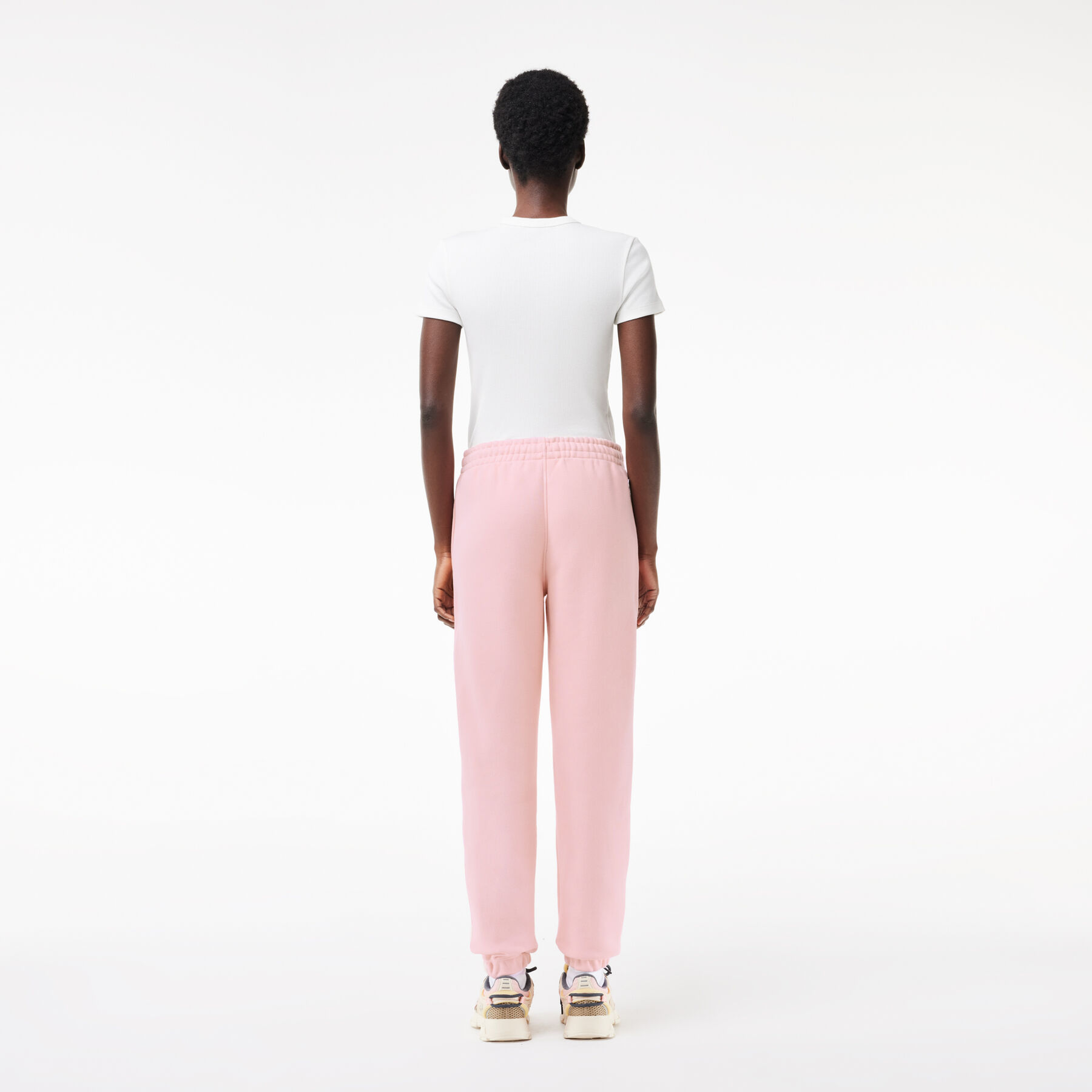 lacoste embroidered jogger track pants