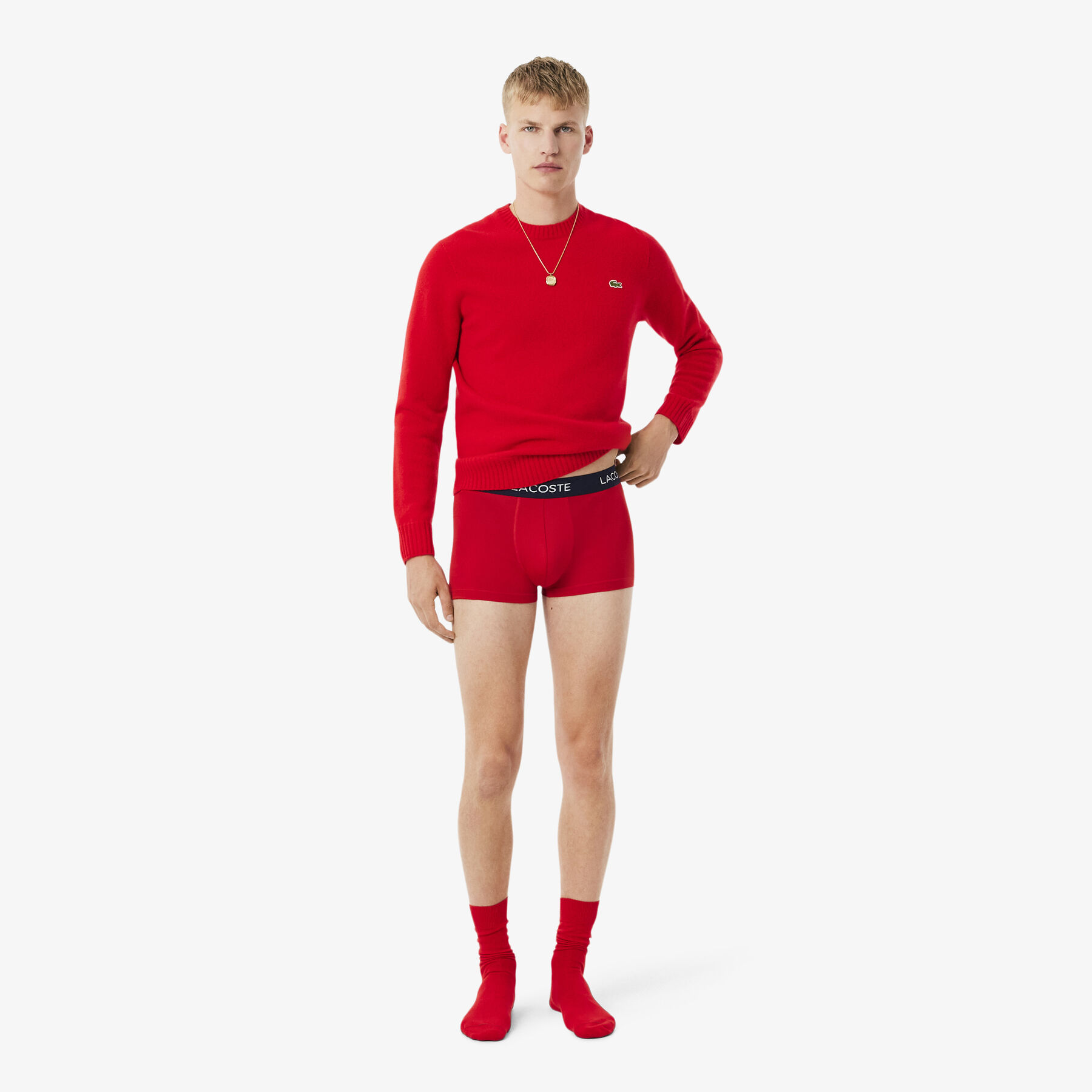 lacoste 3 pack microfiber trunks