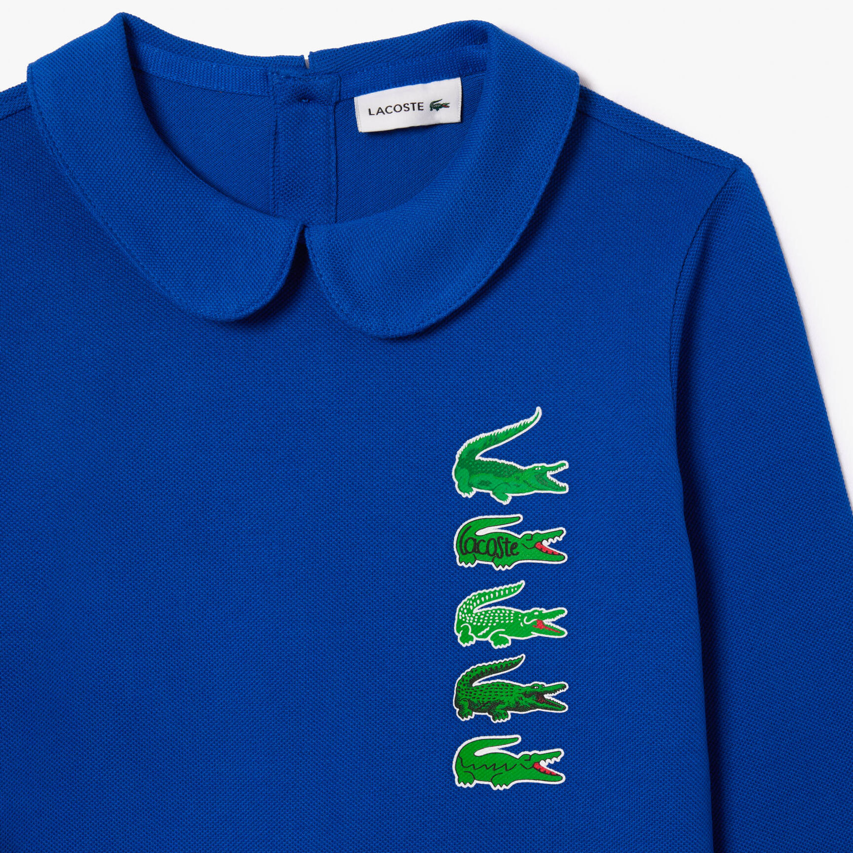 فستان قطن بطبعة غرافيك Back Closure Crocodile Polo Dress - EJ1141-00-JQ0