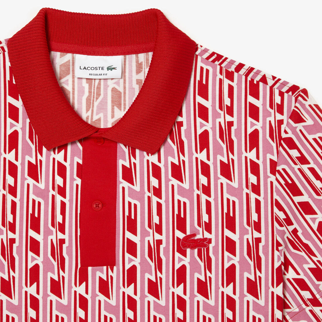 تيشيرت بولو لاكوست بيكيه مطاطي بنقشة بلونين للرجال تيشيرت بولو لاكوست بيكيه مطاطي بنقشة بلونين للرجال