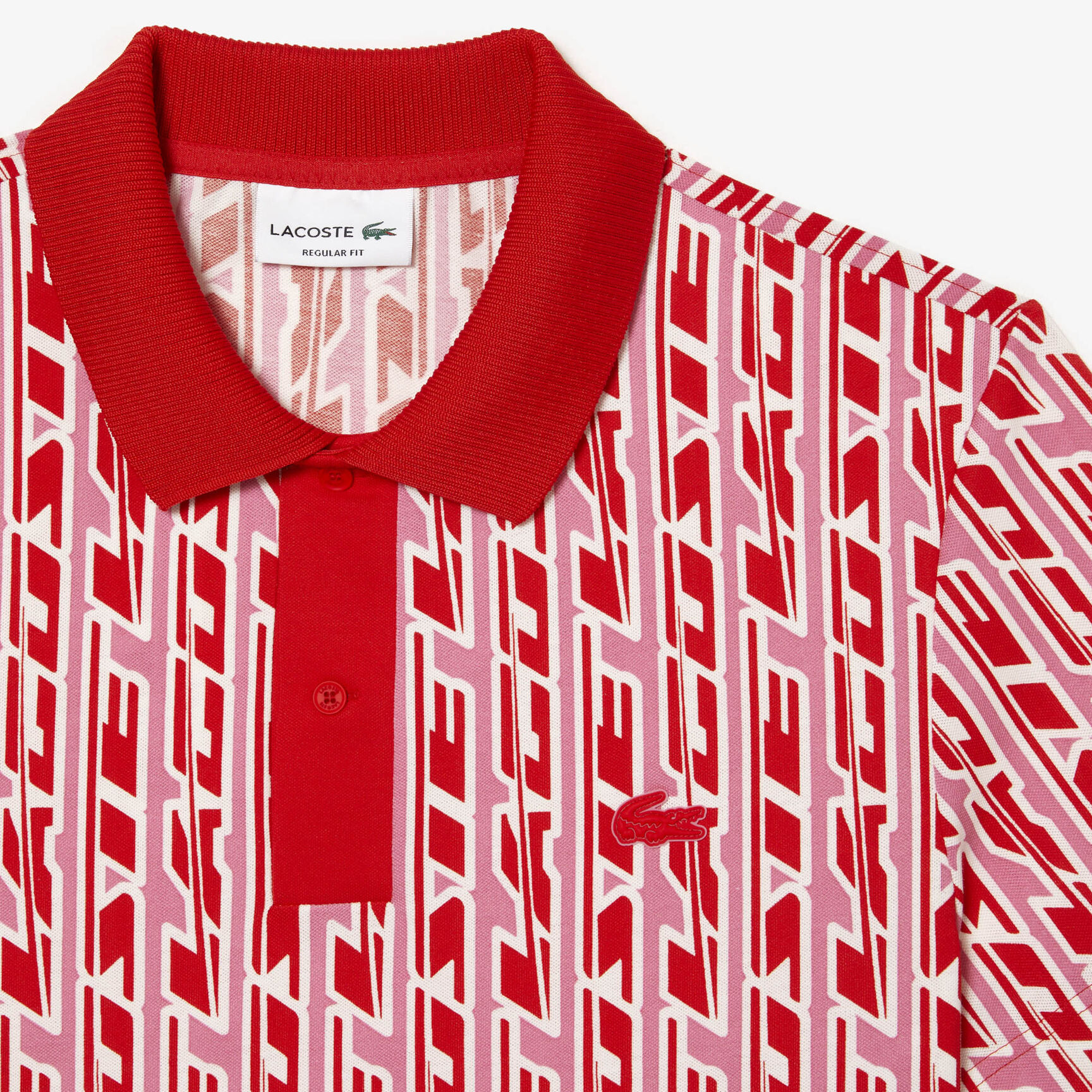 تيشيرت بولو لاكوست بيكيه مطاطي بنقشة بلونين للرجال تيشيرت بولو لاكوست بيكيه مطاطي بنقشة بلونين للرجال