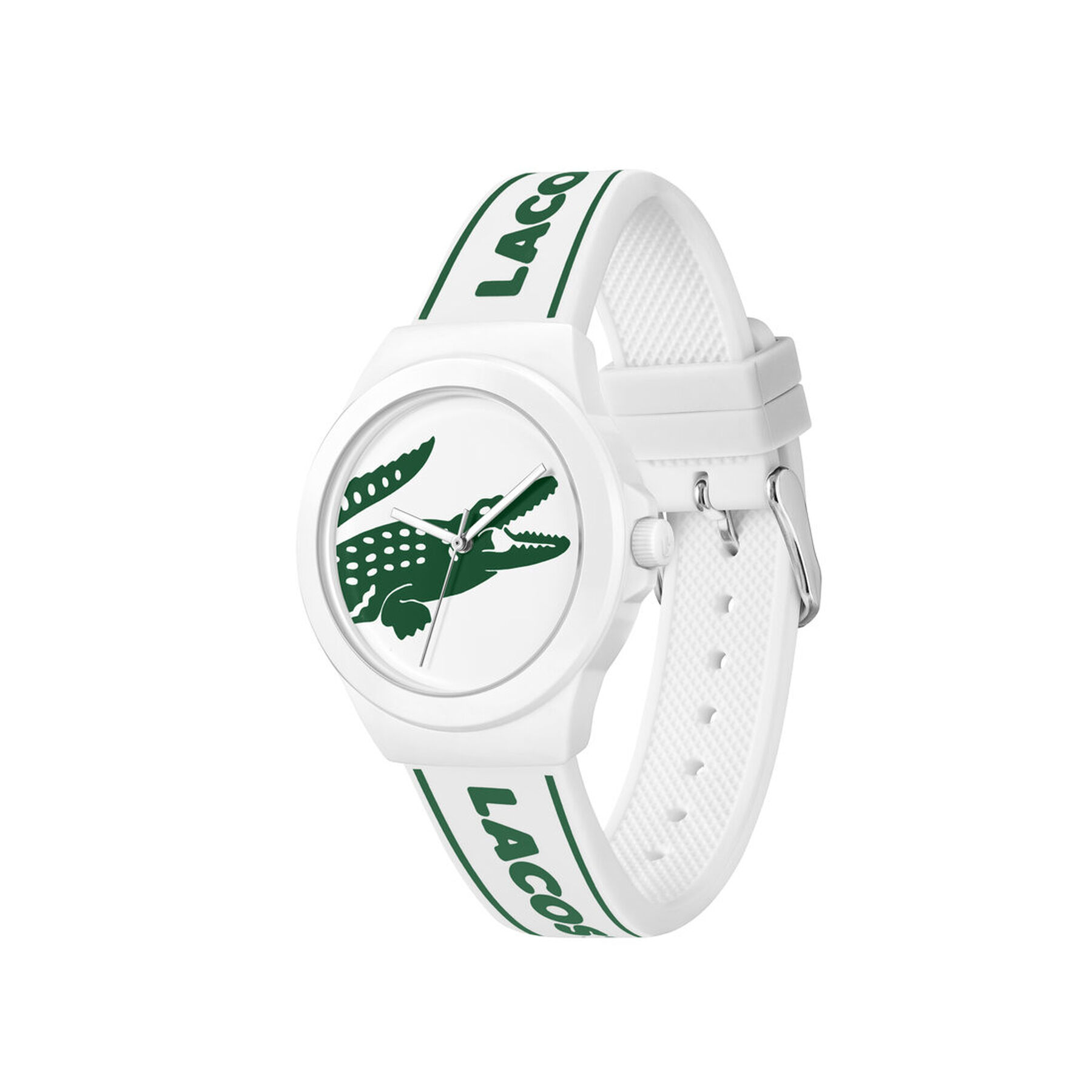 Unisex White Silicone Strap Watch Men Non-metal Watch - 2001347-WHT