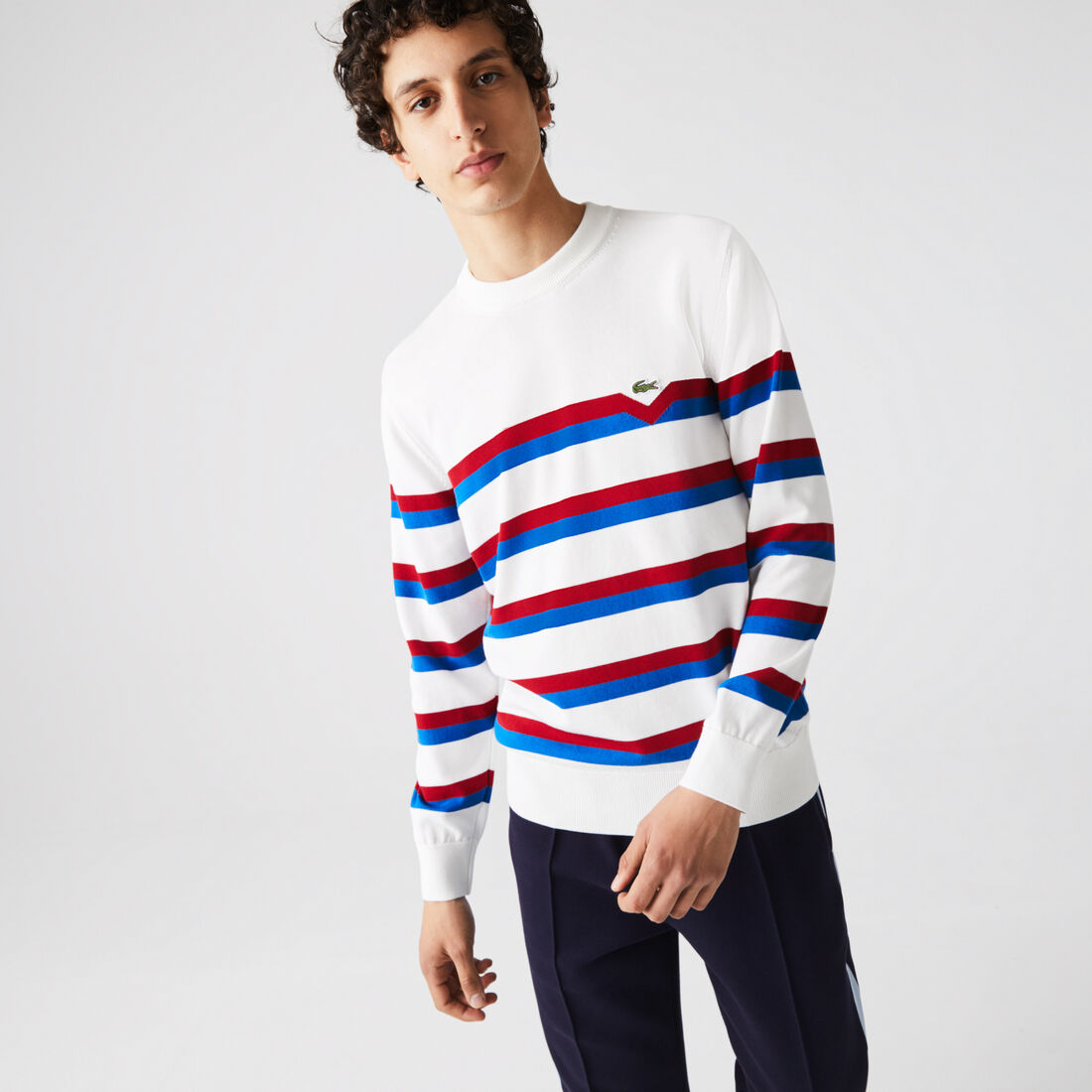 Men&rsquo;s Made in France Striped Organic Cotton Sweater
