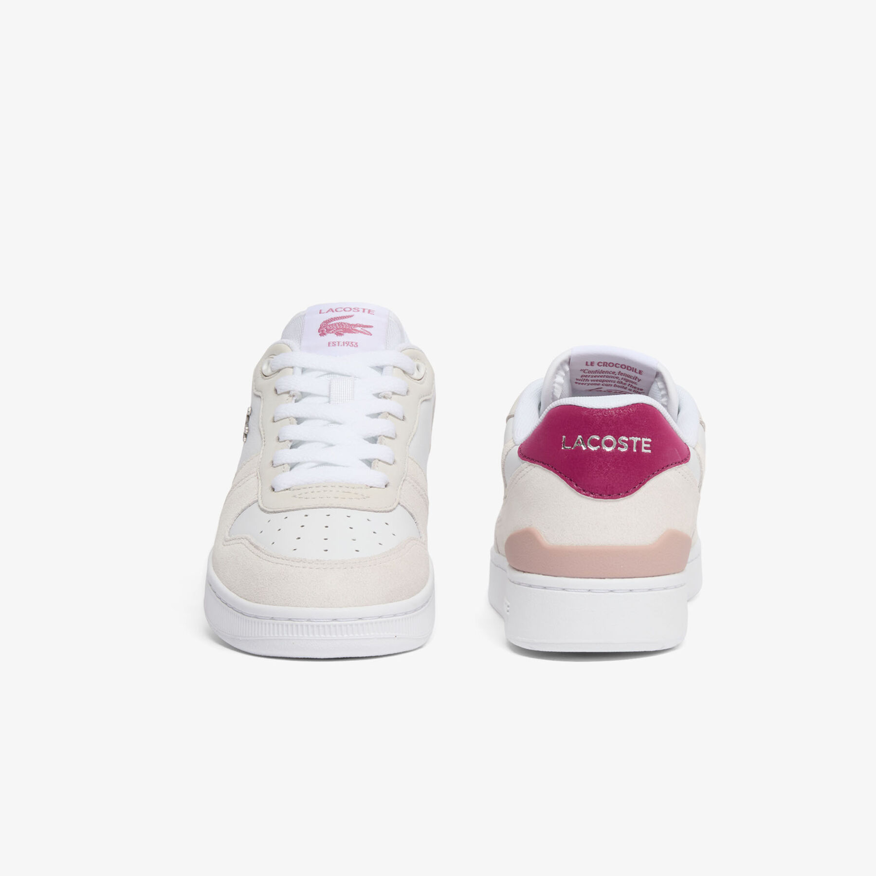 lacoste women s t clip set suede sneakers