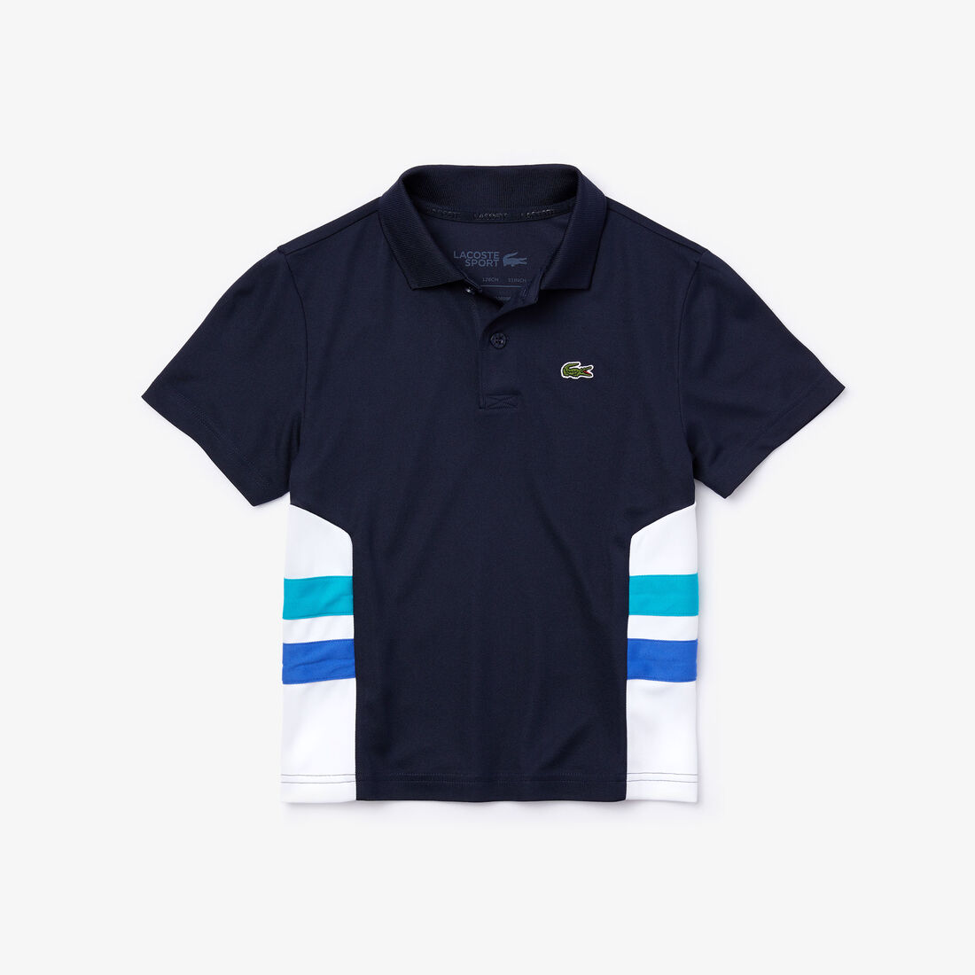 Boy's Lacoste SPORT Breathable Colourblock Tennis Polo Shirt