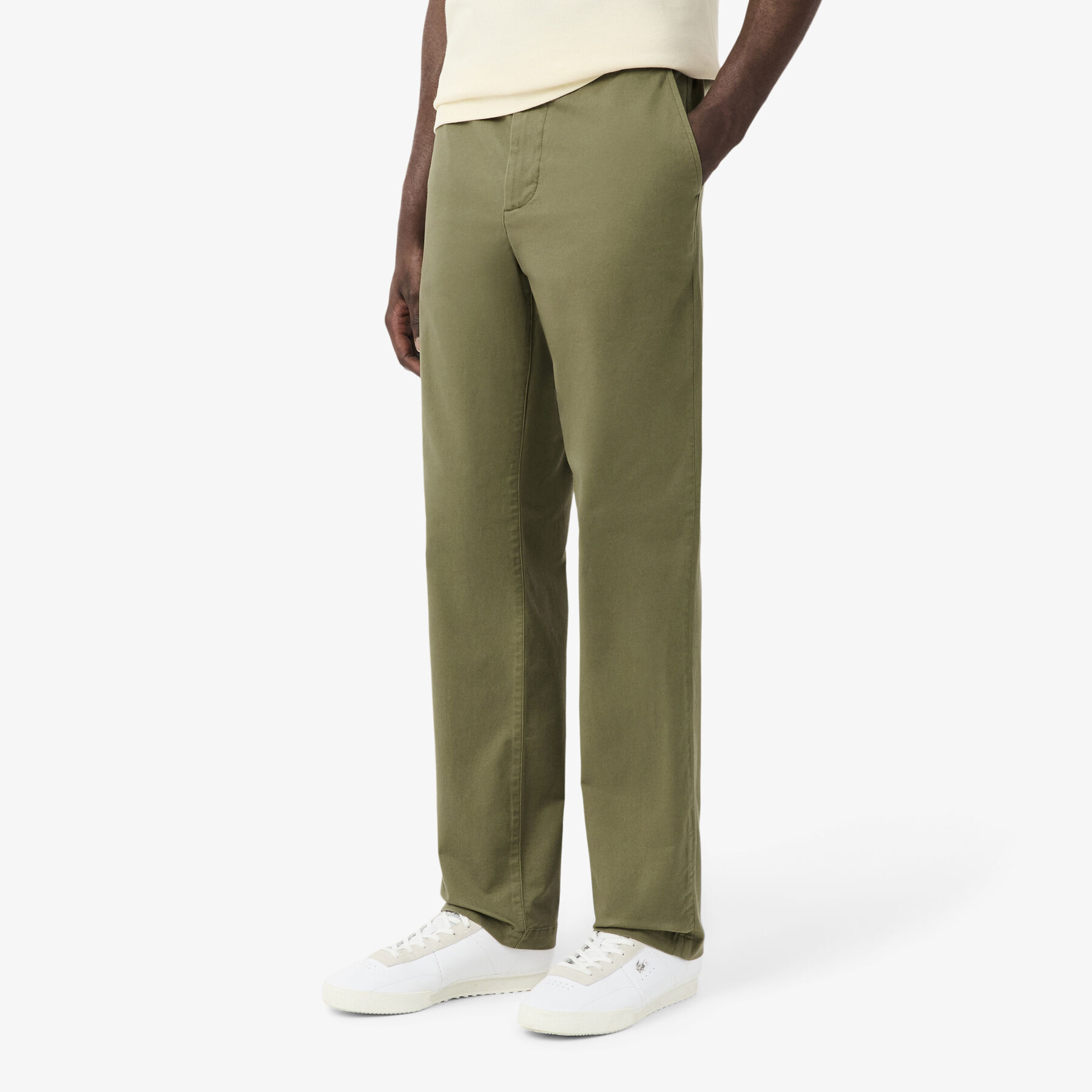 lacoste regular fit cotton chino pants