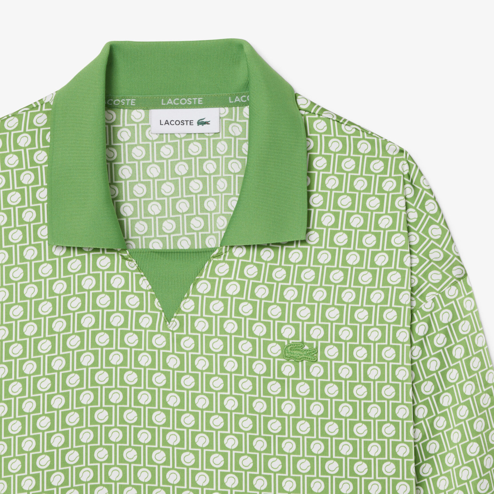 Pleated Satin Polo Dress - EF9789-00-4SI