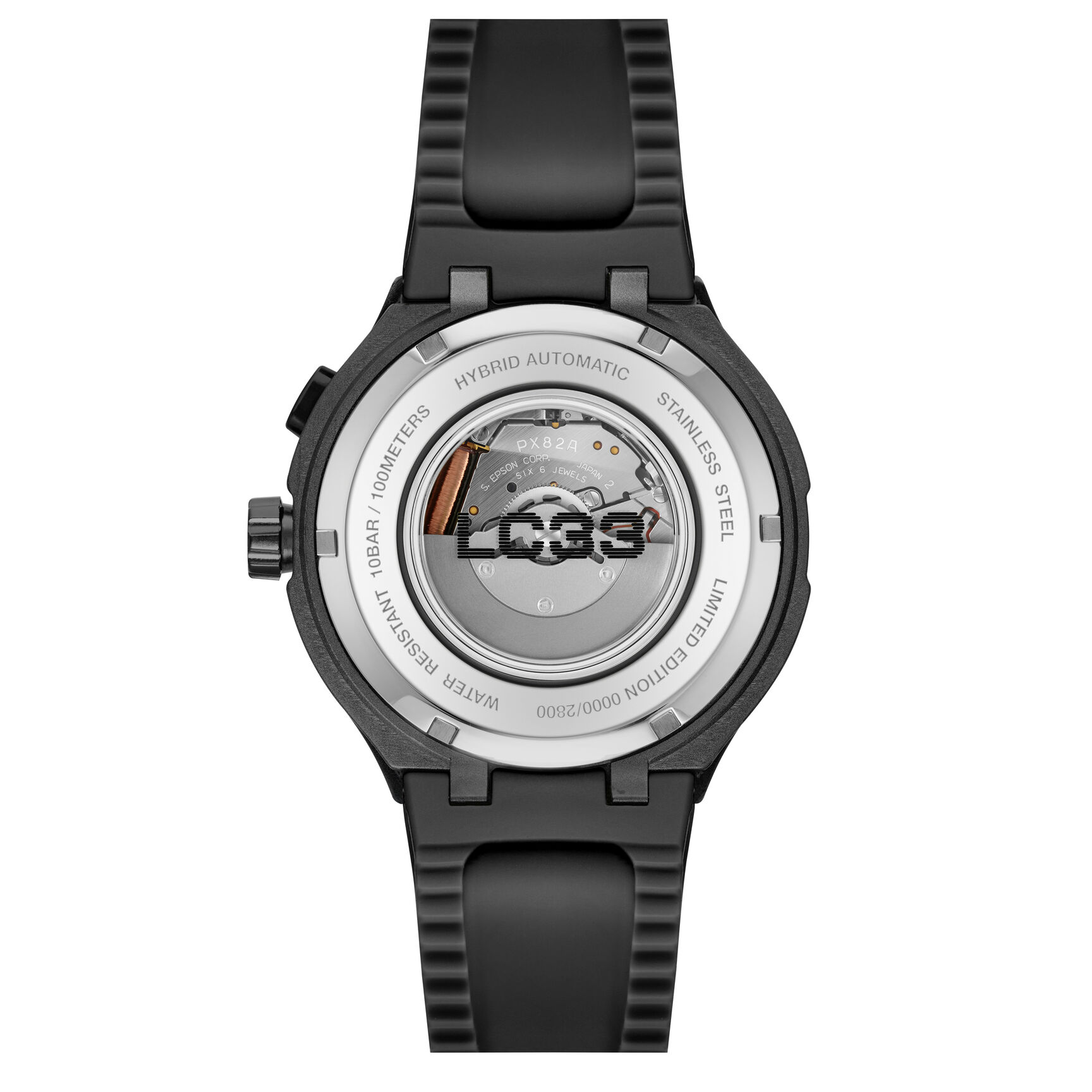 LC33 Black Silicone Watch - 2011468-BLK