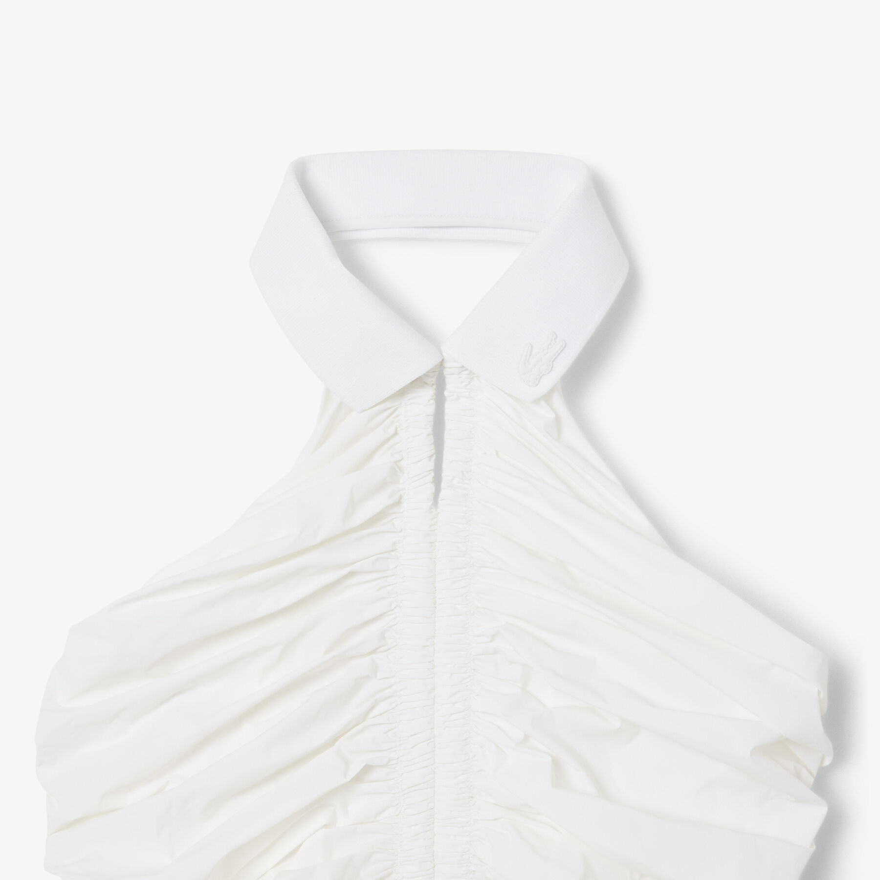 Pleated Sleeveless Polo Dress lacoste pleated sleeveless polo dress