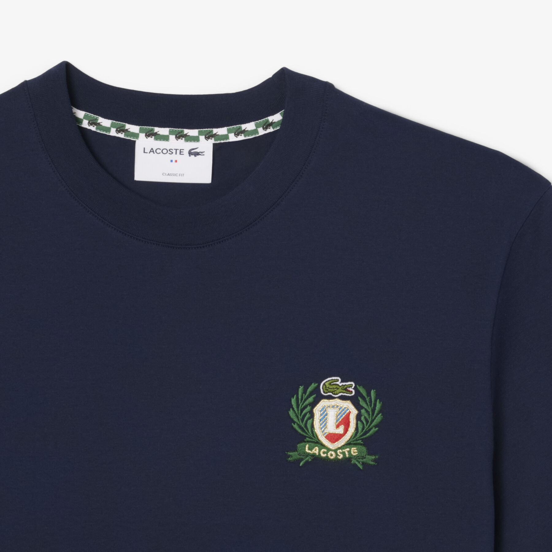 French Made Embroidered Badge T-shirt - TH0027-00-166