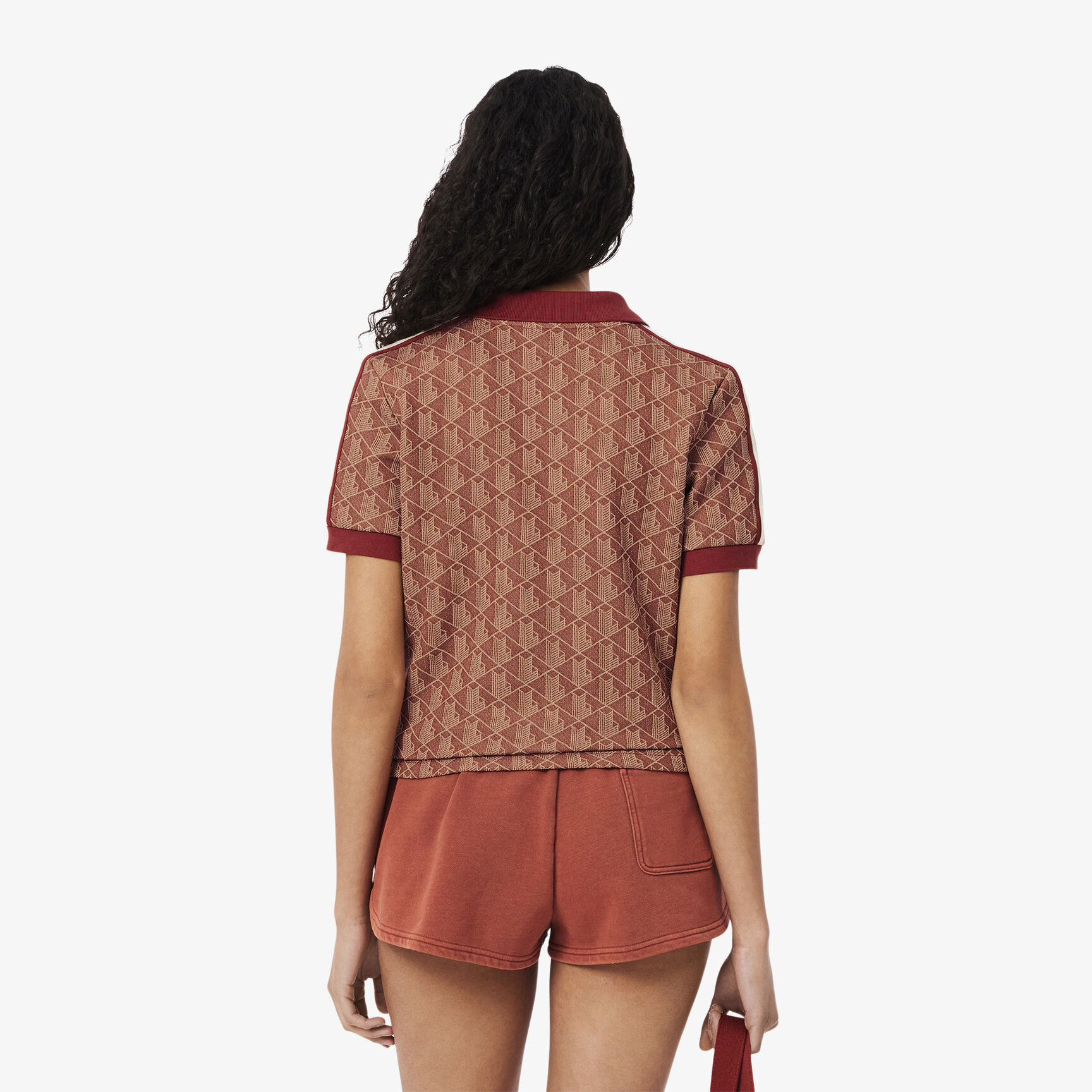 Slim Fit Monogram Jacquard Polo Shirt - DF3364-00-GTI