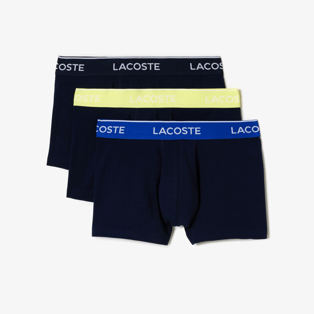 Pack Of 3 Navy Casual Trunks With Contrasting Waistband - 5H3401-00-KI1