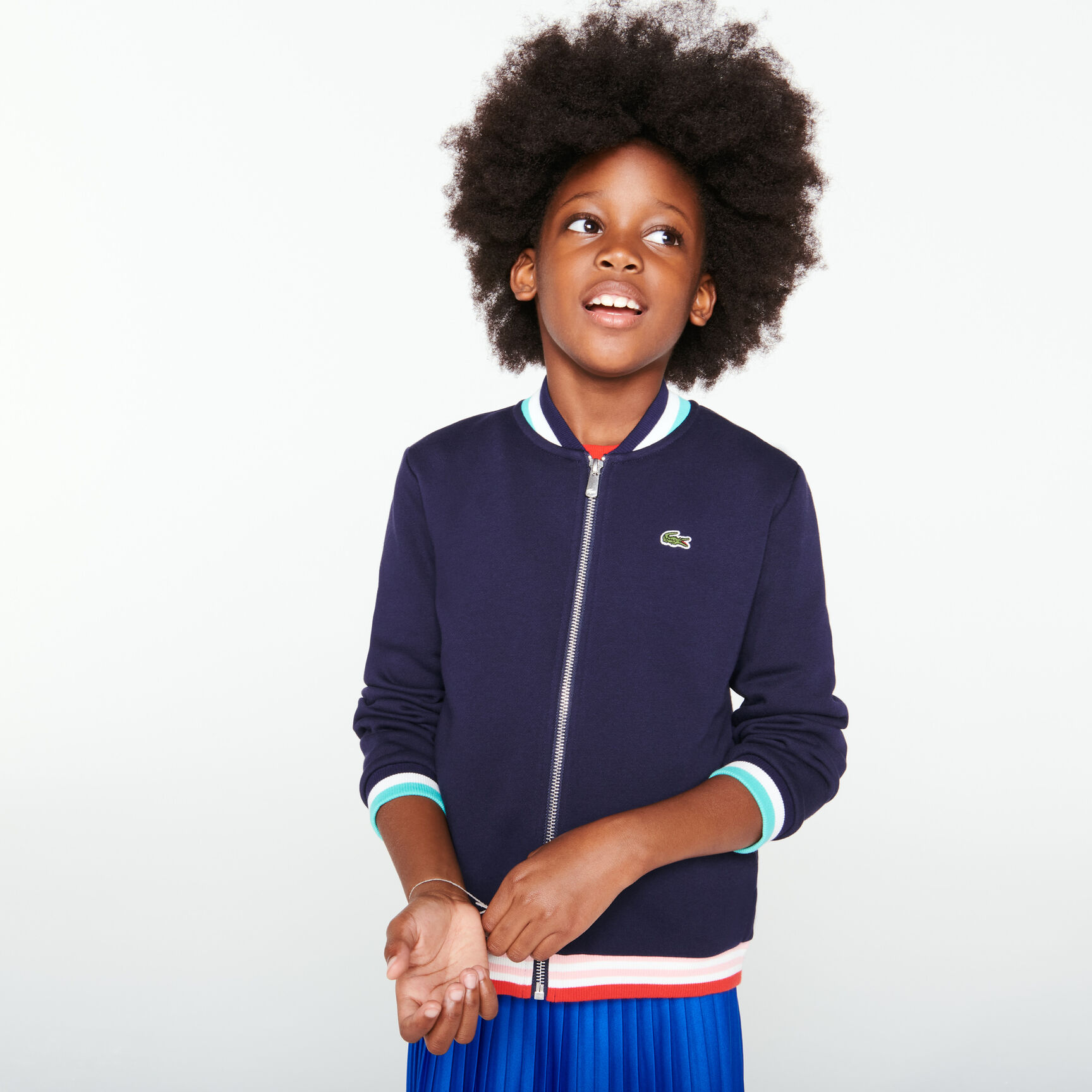 جاكيت تيدي صوف بسحاب وتفاصيل مقلمة للبنات جاكيت تيدي صوف بسحاب وتفاصيل مقلمة للبنات