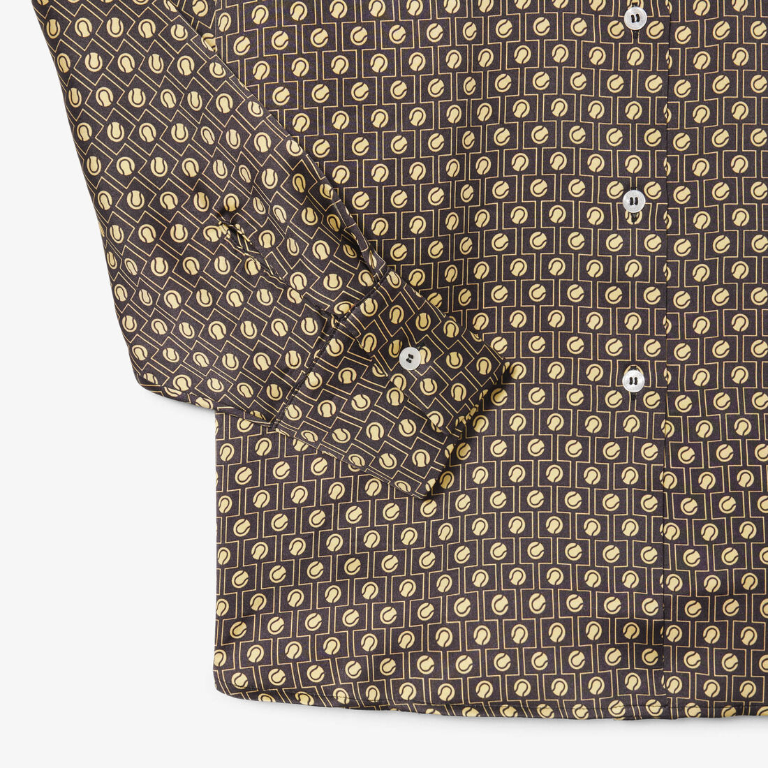 قميص ساتان مطبوع كبير الحجم Oversized Printed Satin Shirt - CF9804-00-4IZ