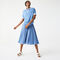 women s lacoste loose fit open collar flowing piqu  polo