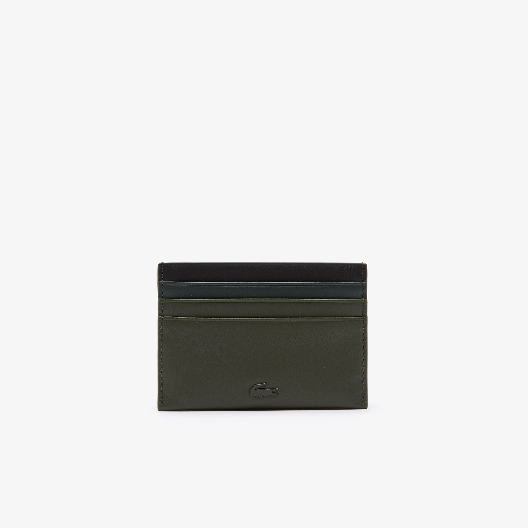 lacoste men s fitzgerald colourblock smooth leather credit card holder