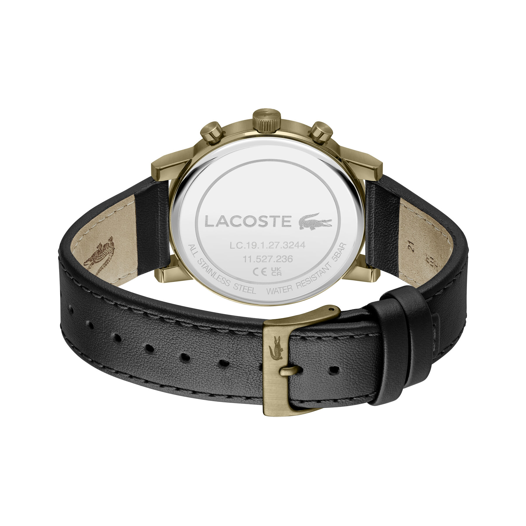 Black Leather Strap Men's Watch lacoste black leather strap men s watch