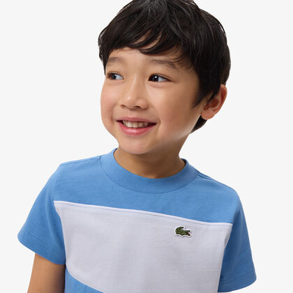 Cotton Colour-Block T-shirt lacoste cotton colour block t shirt