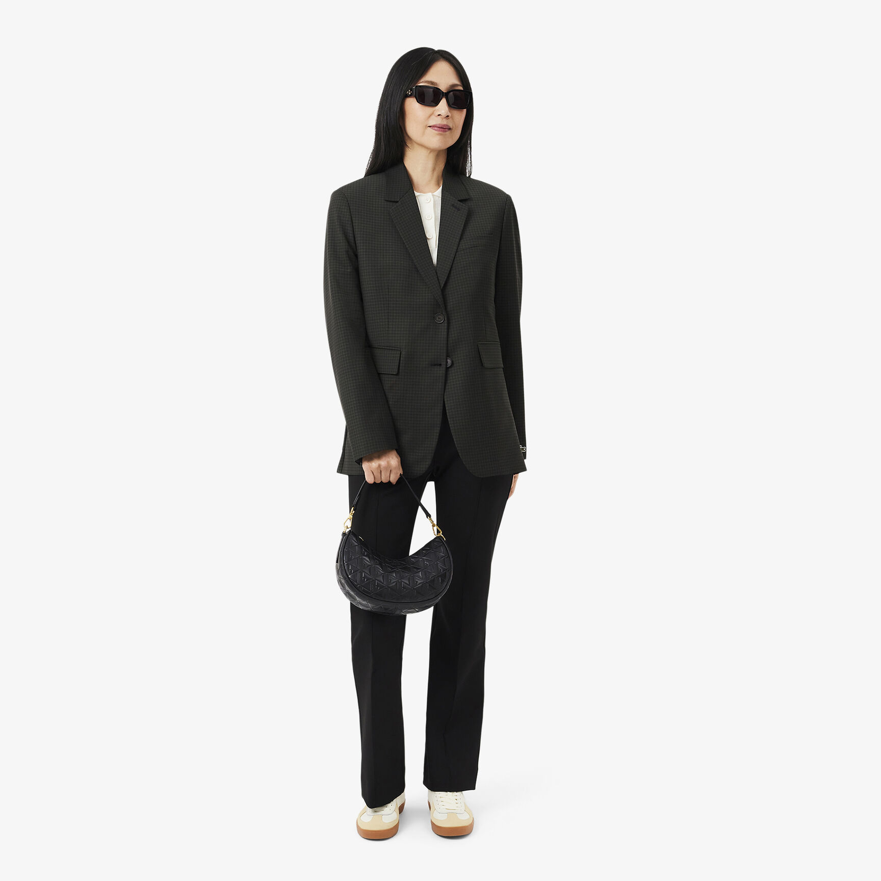 Maheki Embossed Leather Half Moon Purse - NF4710MH-000