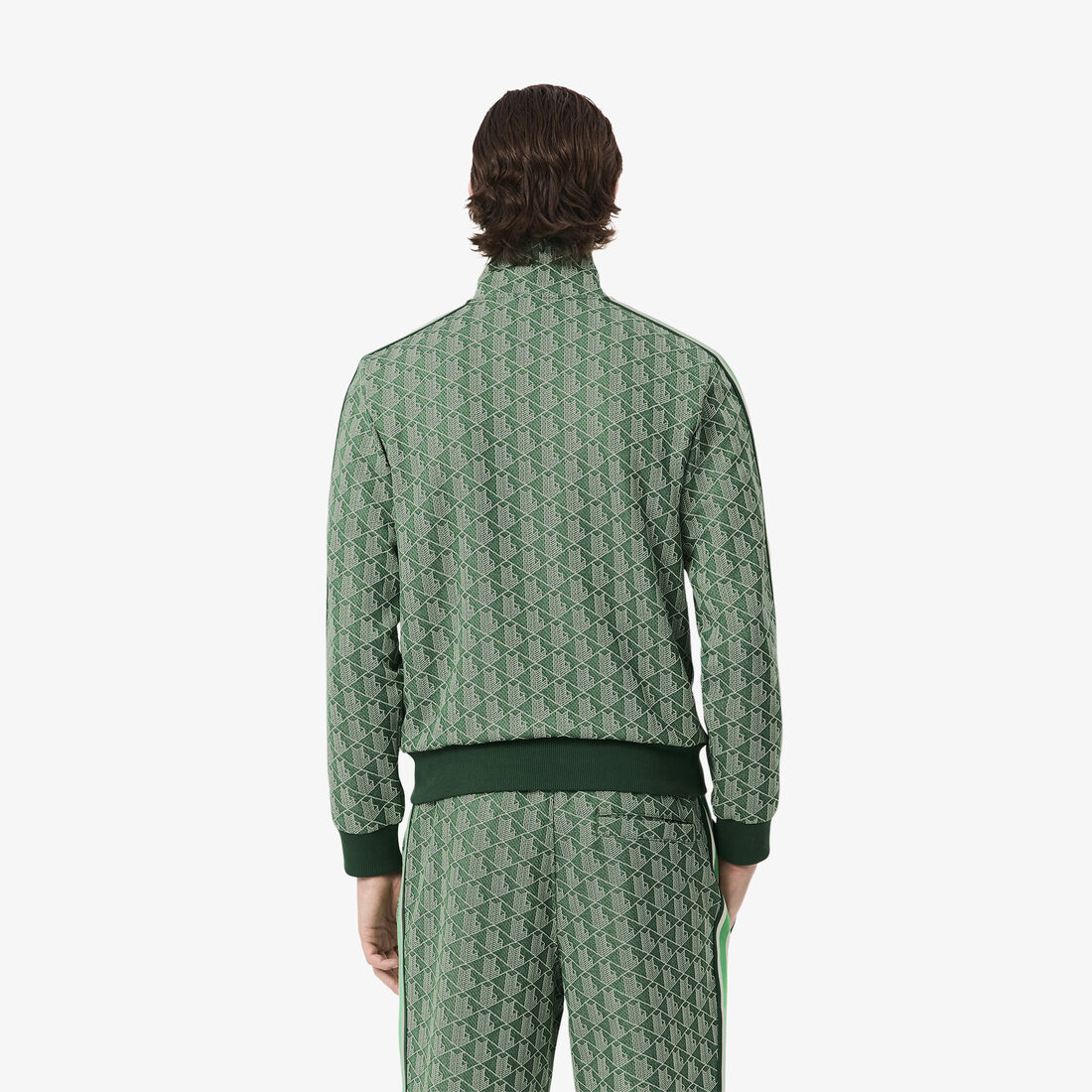 سترة رياضية باريسية بسحاب من الجاكار Paris Zip-Up Jacquard Track Jacket - SH1368-00-HEI