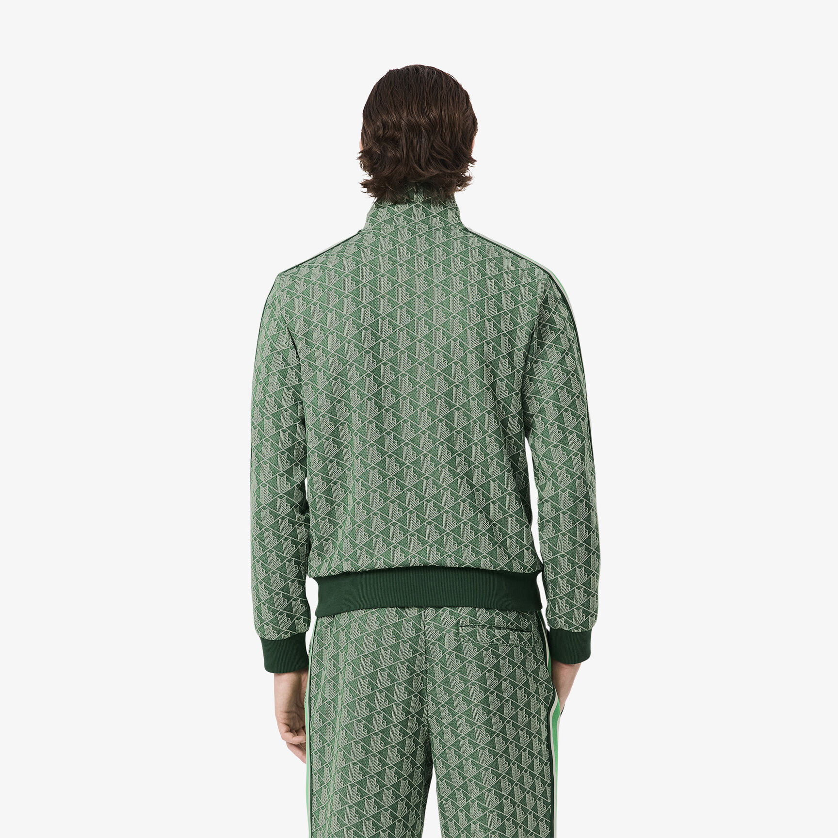 سترة رياضية باريسية بسحاب من الجاكار Paris Zip-Up Jacquard Track Jacket - SH1368-00-HEI