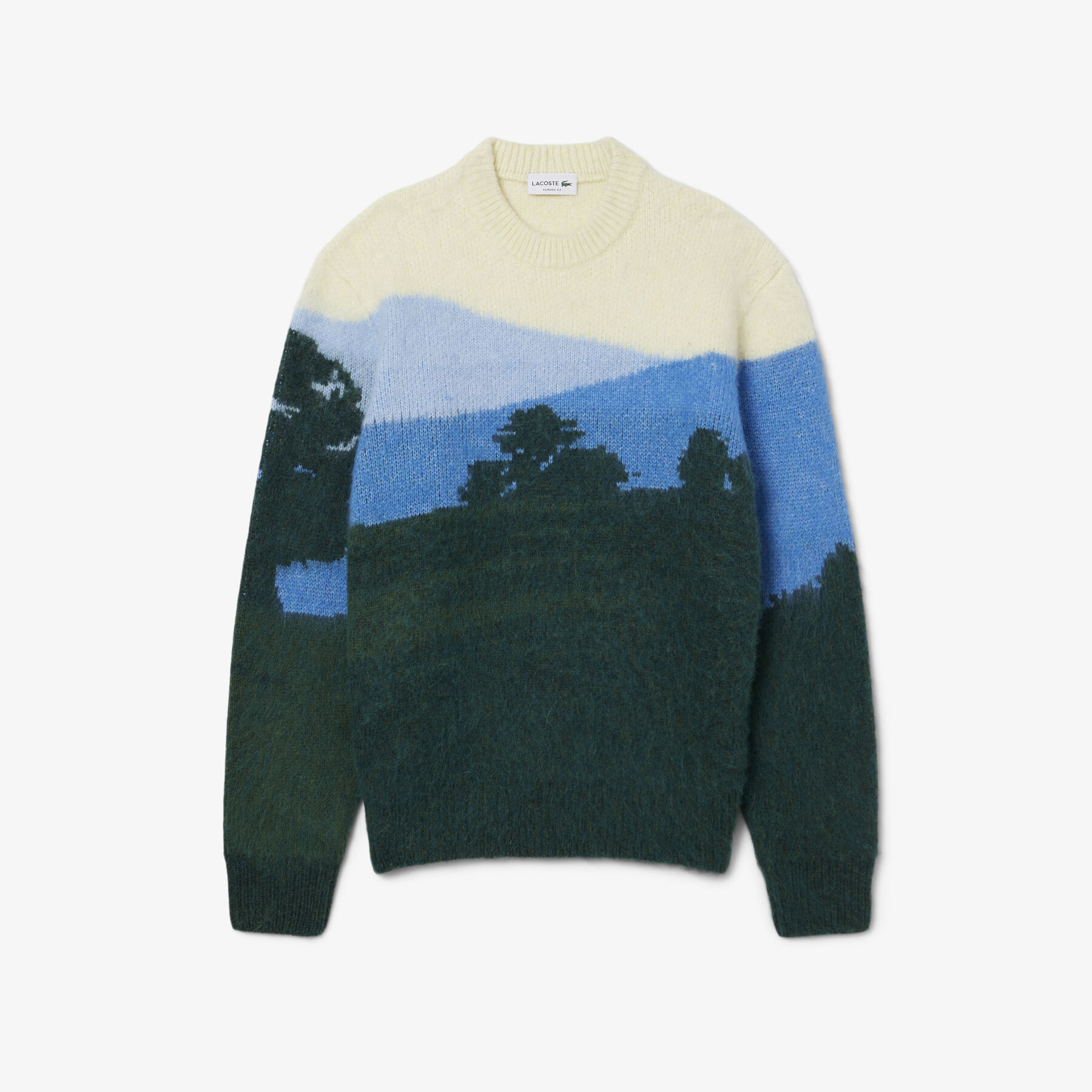 Landscape Jacquard Alpaca Wool Sweater - AH5945-00-9IK