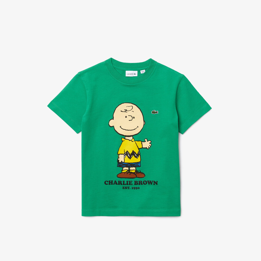 Boys&rsquo; Lacoste x Peanuts Print Organic Cotton T-shirt