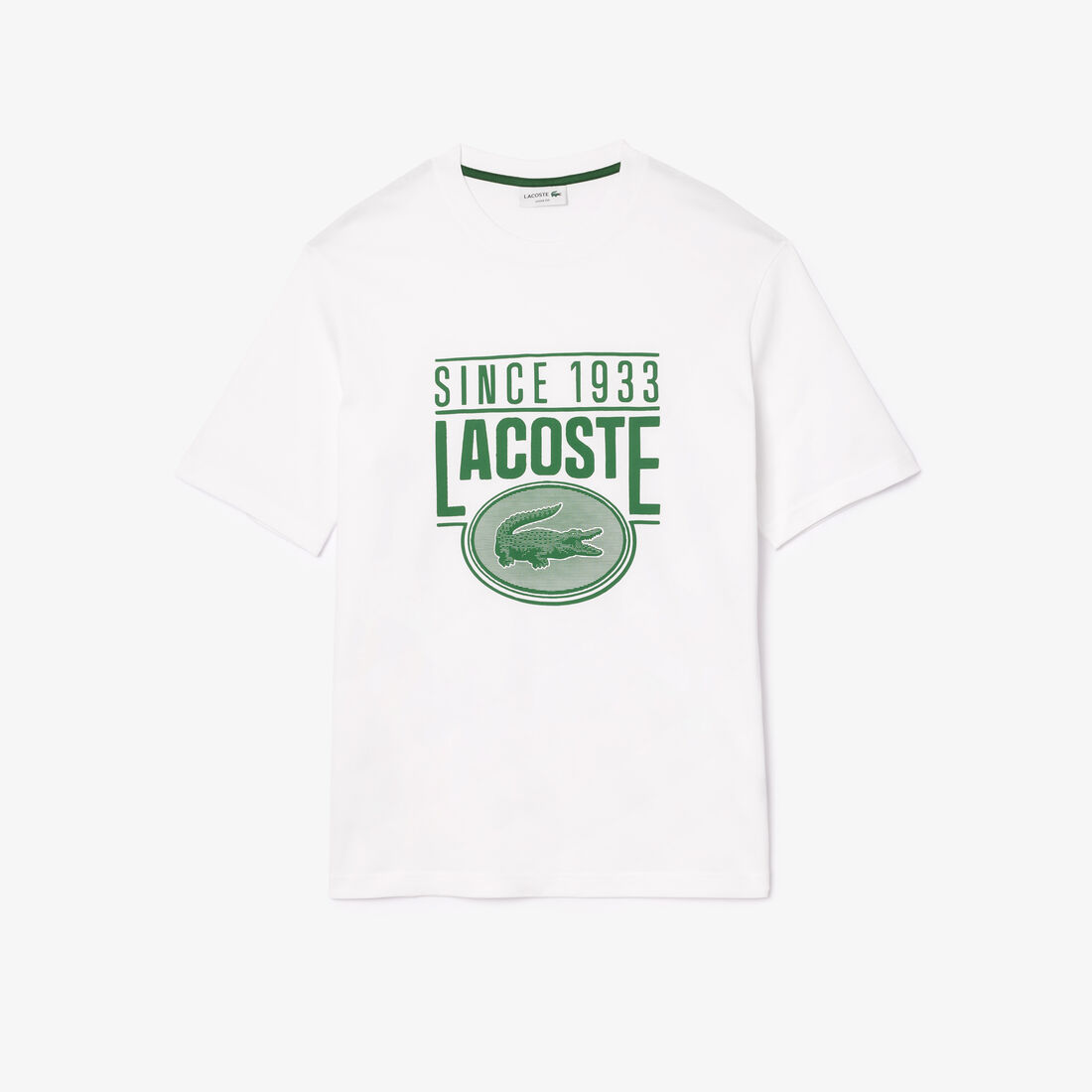 Loose Fit Lacoste Crocodile Blanc Buy Loose Fit Cotton Jersey Print