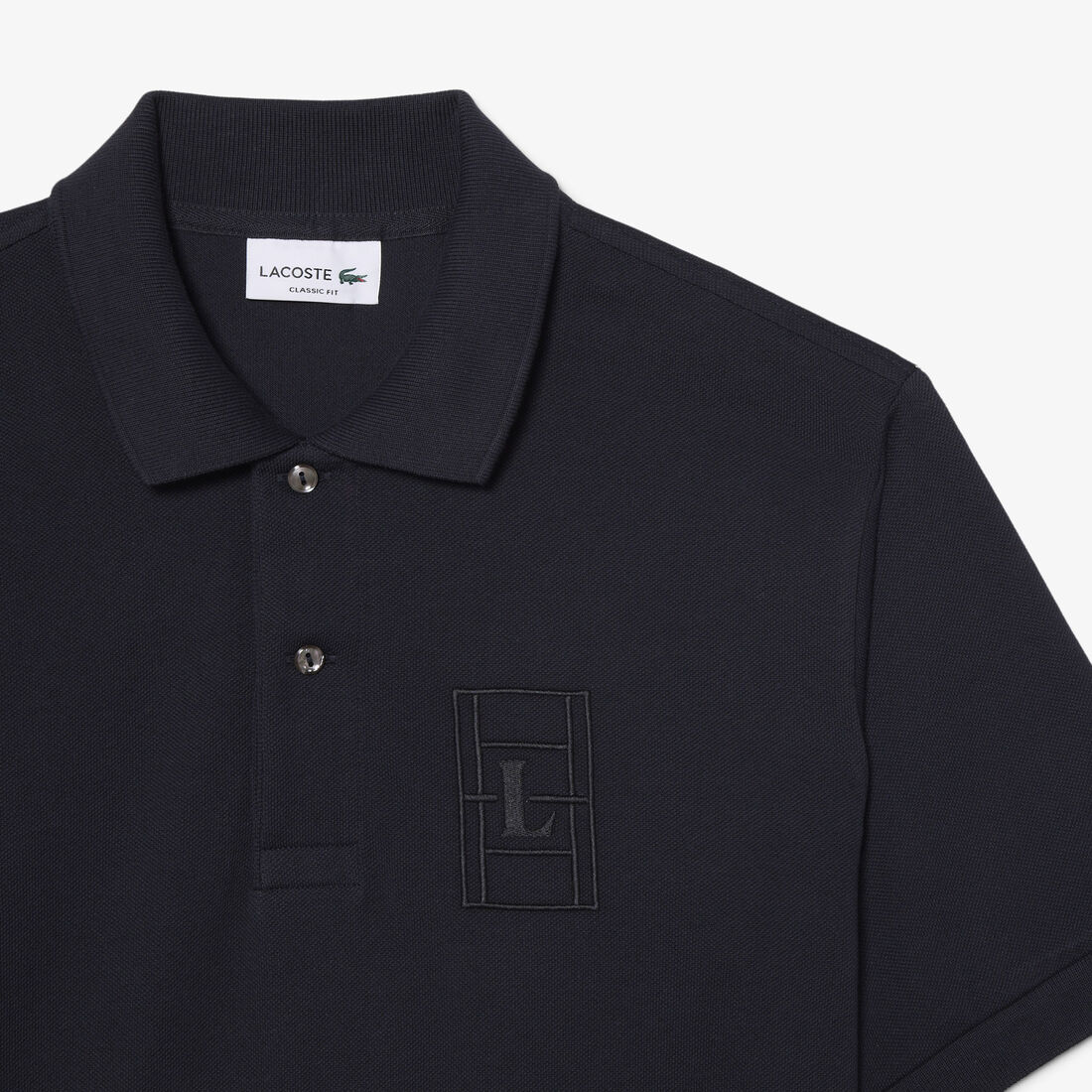 Classic Fit Embroidery Detail Petit Pique Polo Shirt Classic Fit Embroidery Detail Petit Pique Polo Shirt - PH1751-00-350