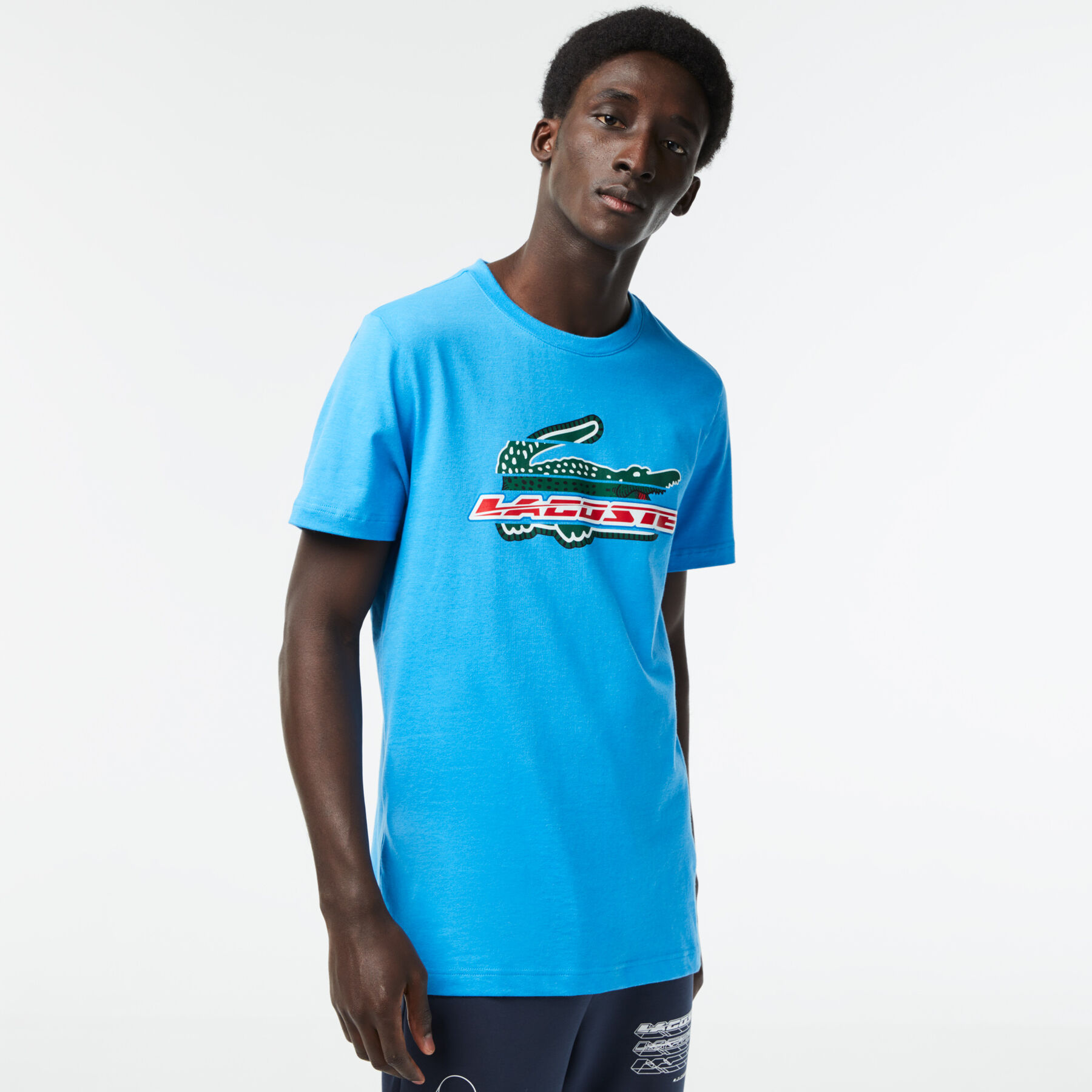 تيشيرت لاكوست قطن عضوي بقصة عادية للرجال مجموعة Lacoste SPORT تيشيرت لاكوست قطن عضوي بقصة عادية للرجال مجموعة lacoste sport