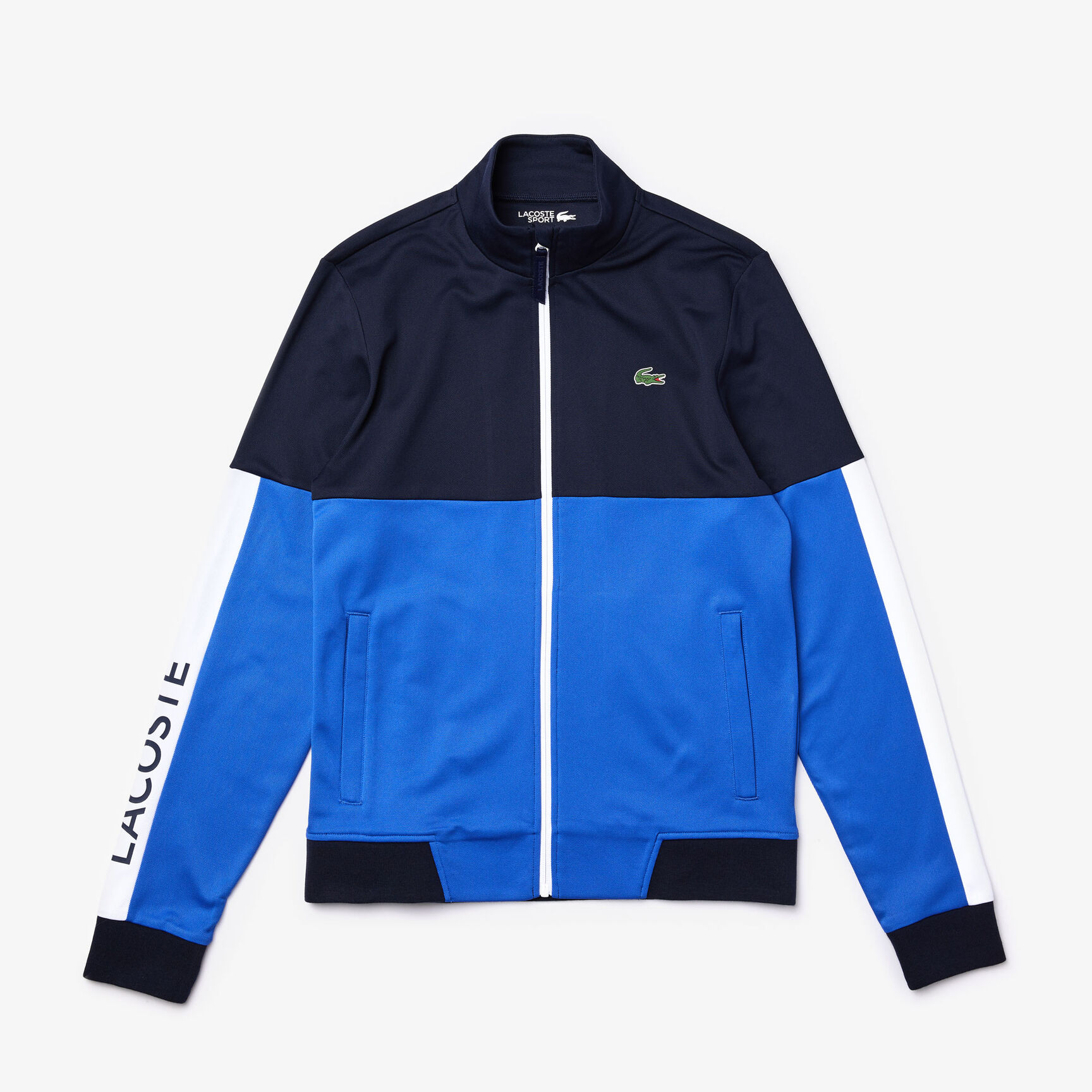 قميص ثقيل بسحاب من البيكيه المقاوم للمياه متعدد الألوان من مجموعة Lacoste SPORT للرجال قميص ثقيل بسحاب من البيكيه المقاوم للمياه متعدد الألوان من مجموعة Lacoste SPORT للرجال