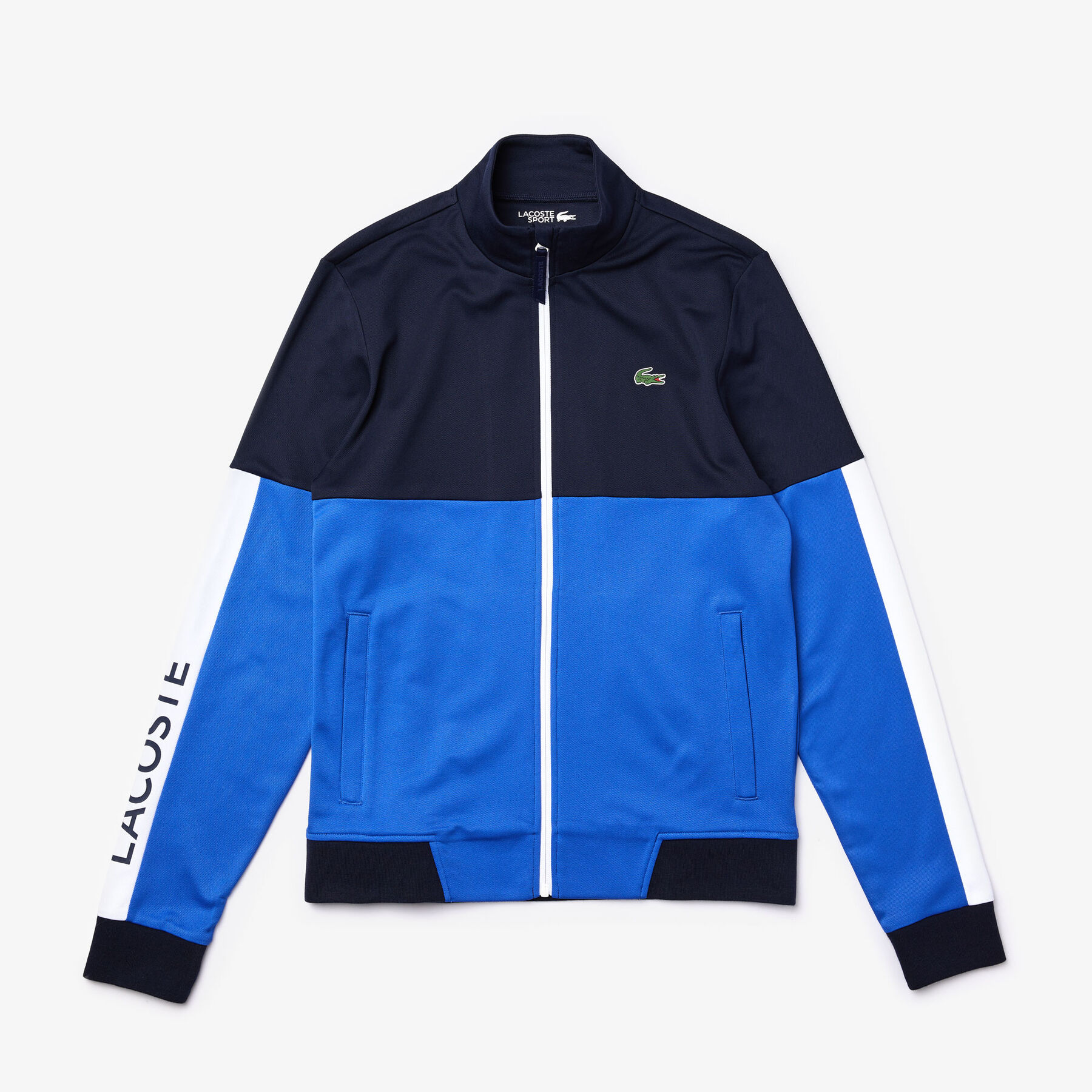 Men's Lacoste SPORT Colourblock Resistant Piqué Zip Sweatshirt men s lacoste sport colourblock resistant piqu zip sweatshirt