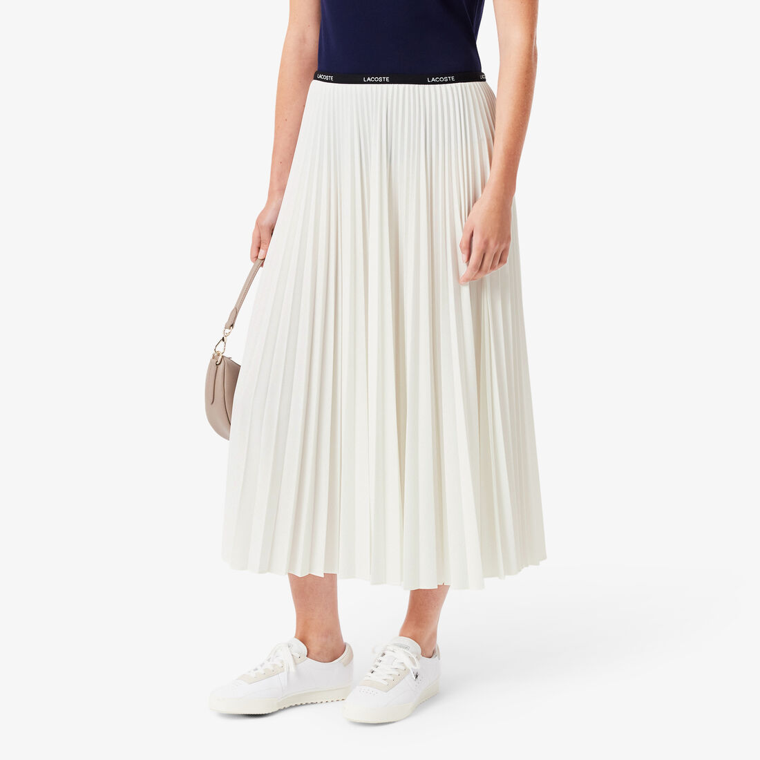 Long Pleated Elasticated Waist Skirt Long Pleated Elasticated Waist Skirt - JF1402-00-70V