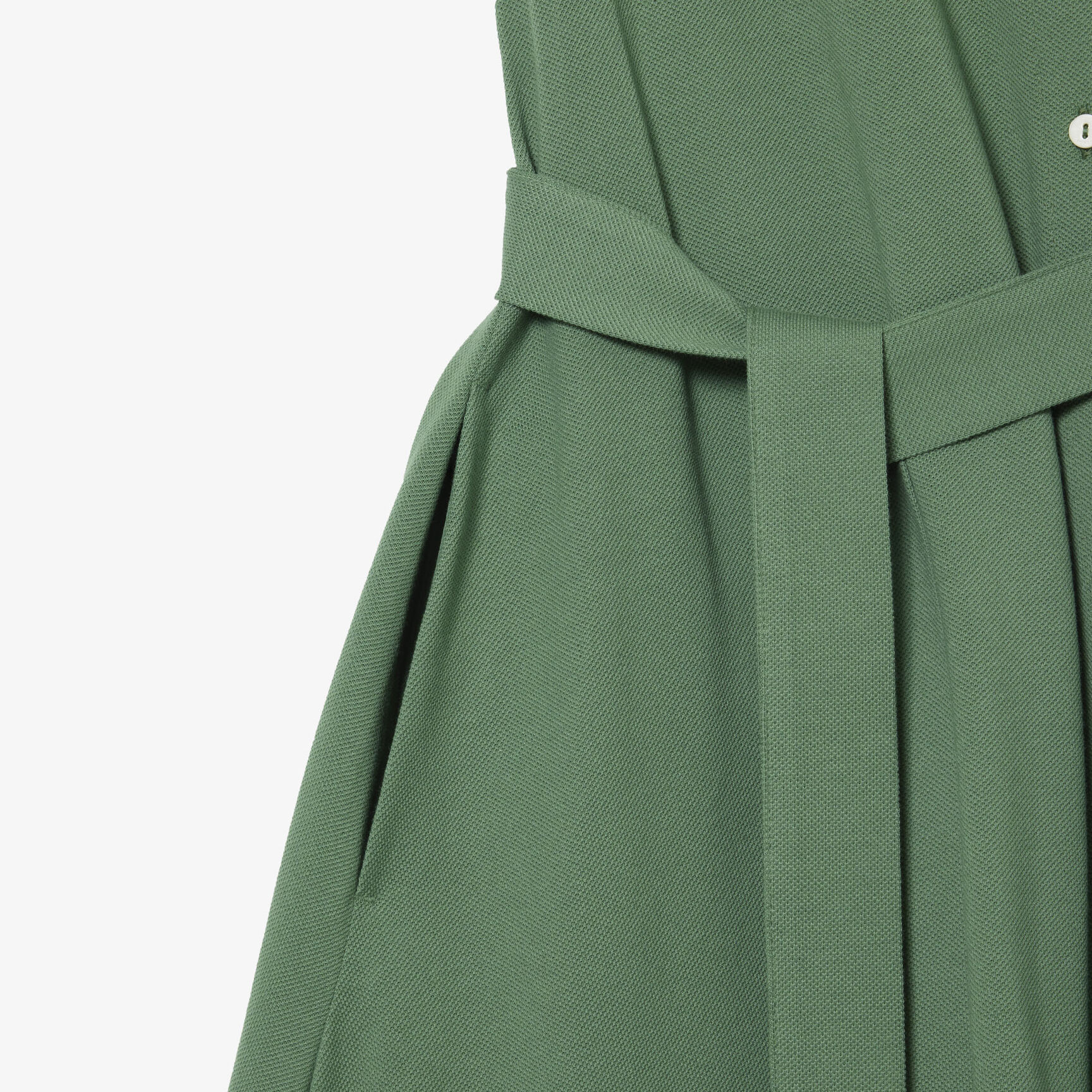 فستان بولو لاكوست بيكيه بحزام للنساء Women’s Lacoste Belted Piqué Polo Dress - EF7923-00-KX5