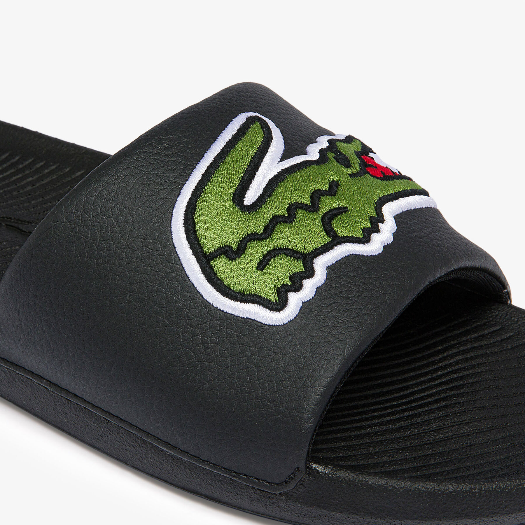 Men's Croco Synthetic Slides lacoste men s croco synthetic slides
