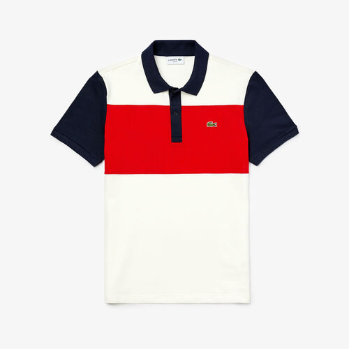 Men's Lacoste Stretch Colourblock Polo Shirt