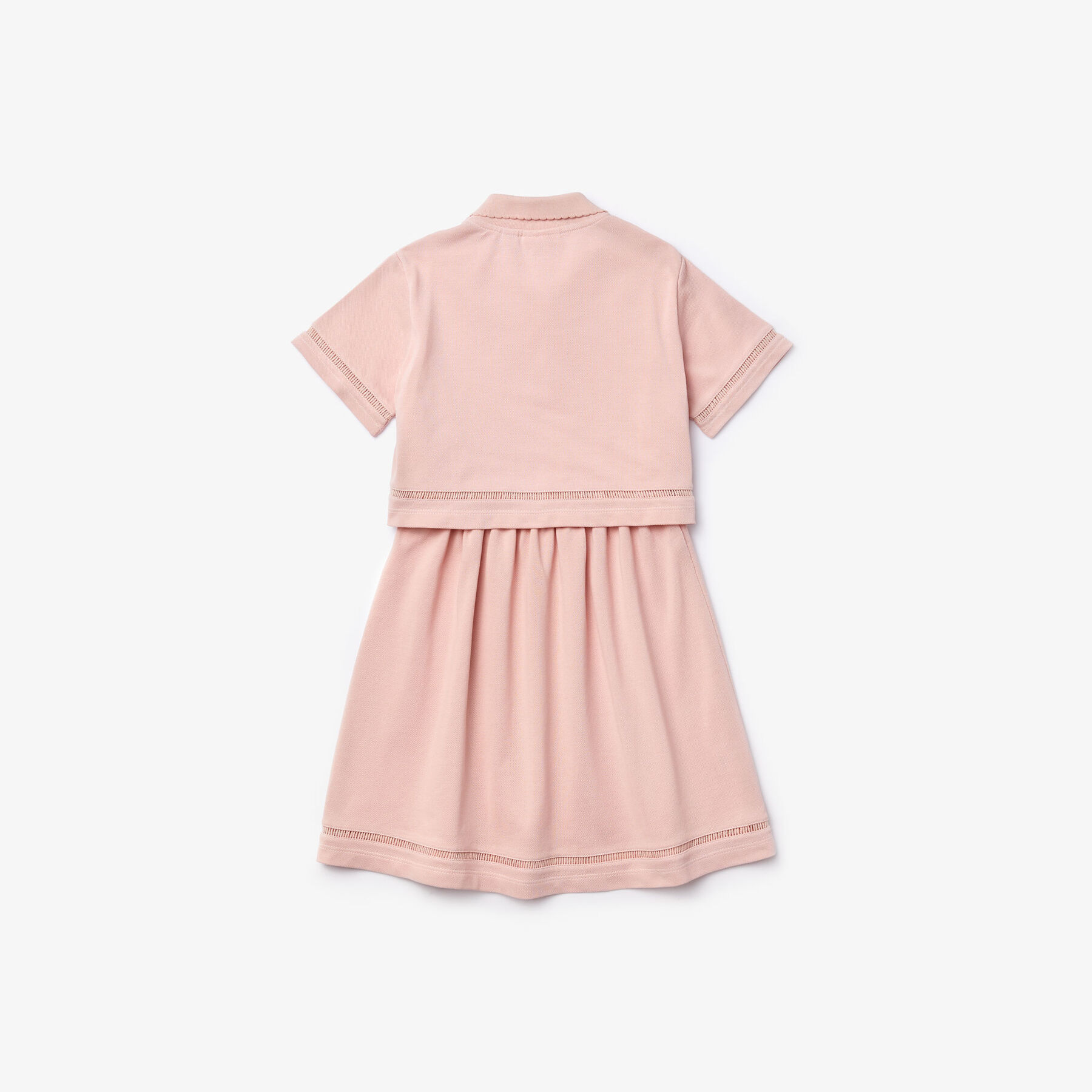 Girl’s Polo-Style Trompe l'Oeil Dress lacoste girl s polo style trompe l oeil dress