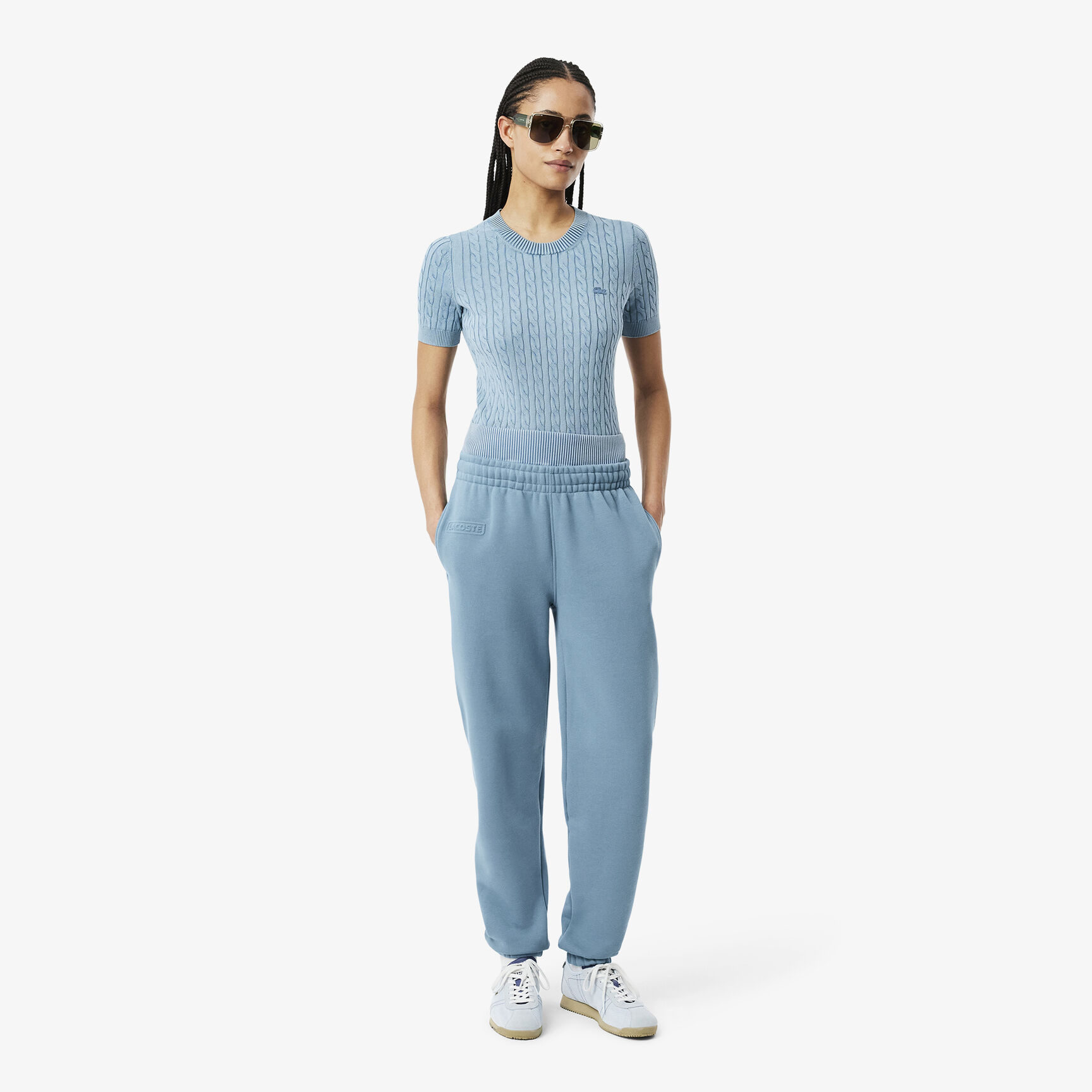 بنطال من الصوف بشعار منقوش Embossed Logo Fleece Pants - XF0353-00-HD9