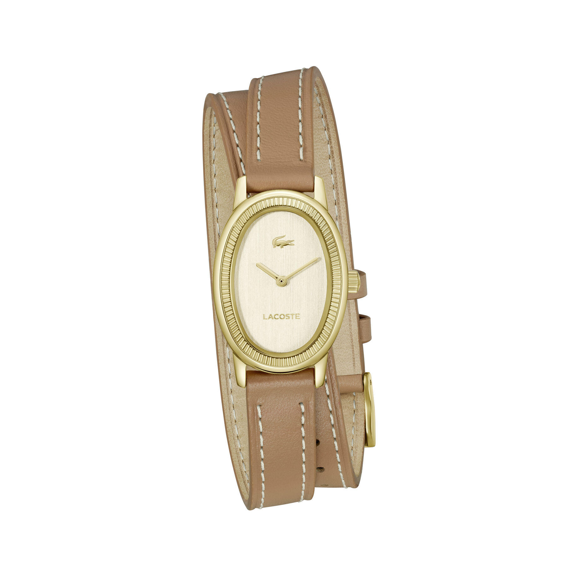 lacoste parisienne women s gold dial watch