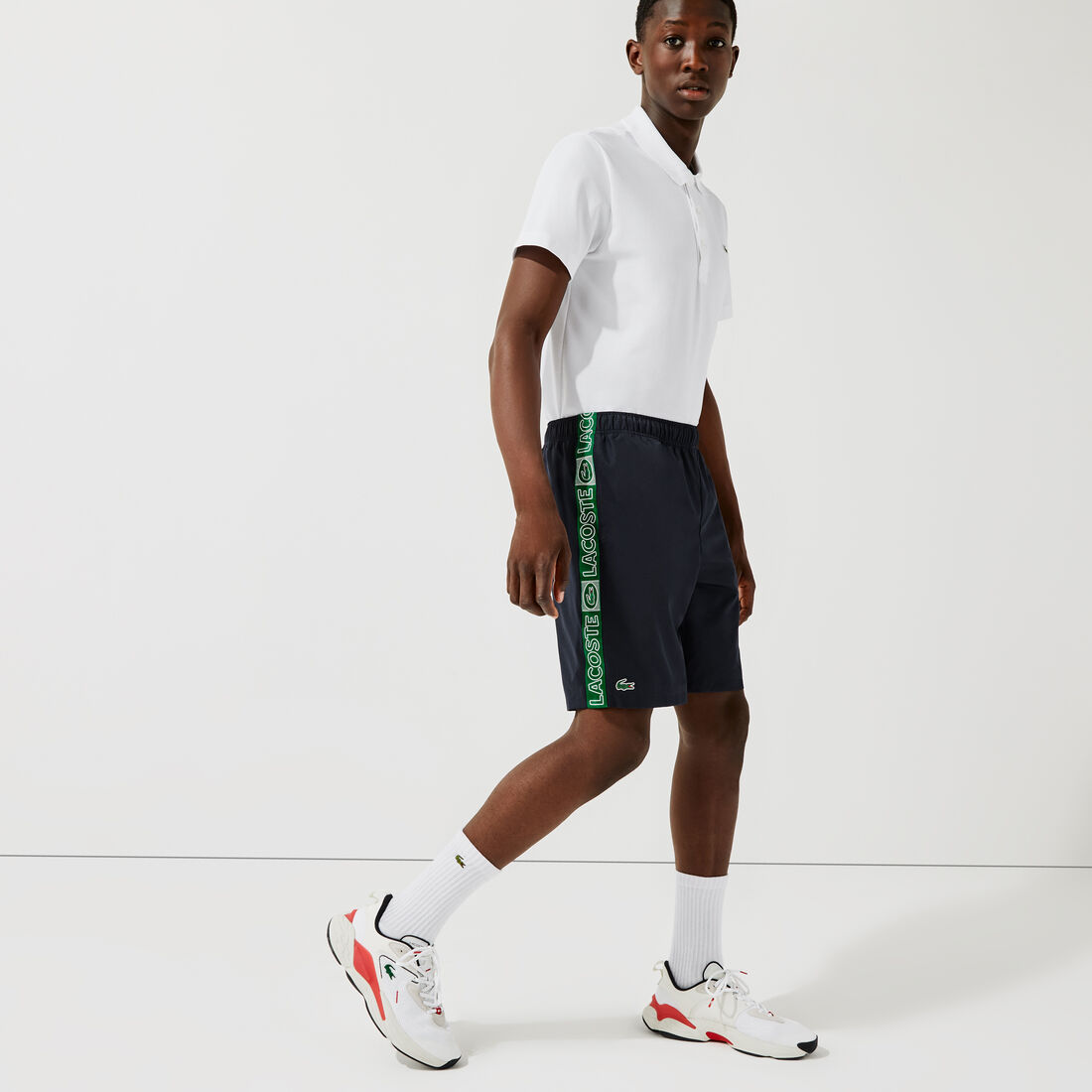 Men's Lacoste SPORT Branded Side Bands Shorts Men's Lacoste SPORT Branded Side Bands Shorts