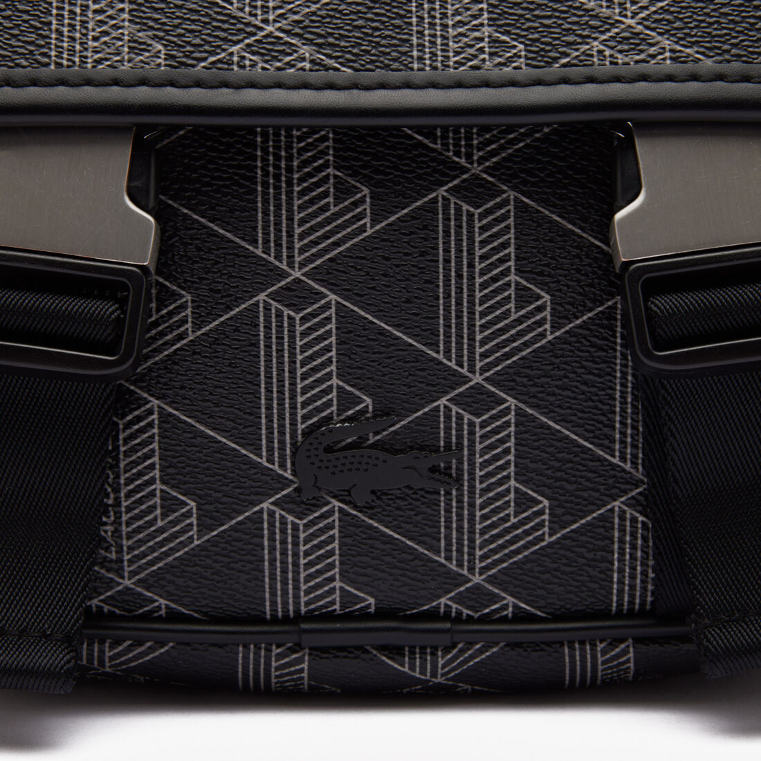 حقيبة مسنجر ذا بليند بمشبك قنب بشعار الماركة للرجال Men's The Blend Clipped Monogram Canvas Messenger Bag - NH3787LX-H45