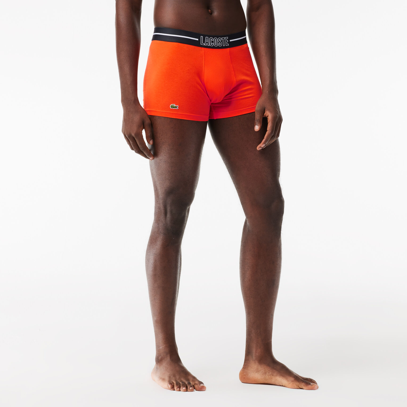 طقم بوكسر بشعار الماركة على الخصر، 3 قطع 3-pack Stretch Cotton Jersey Trunks - 5H0858-00-IZP