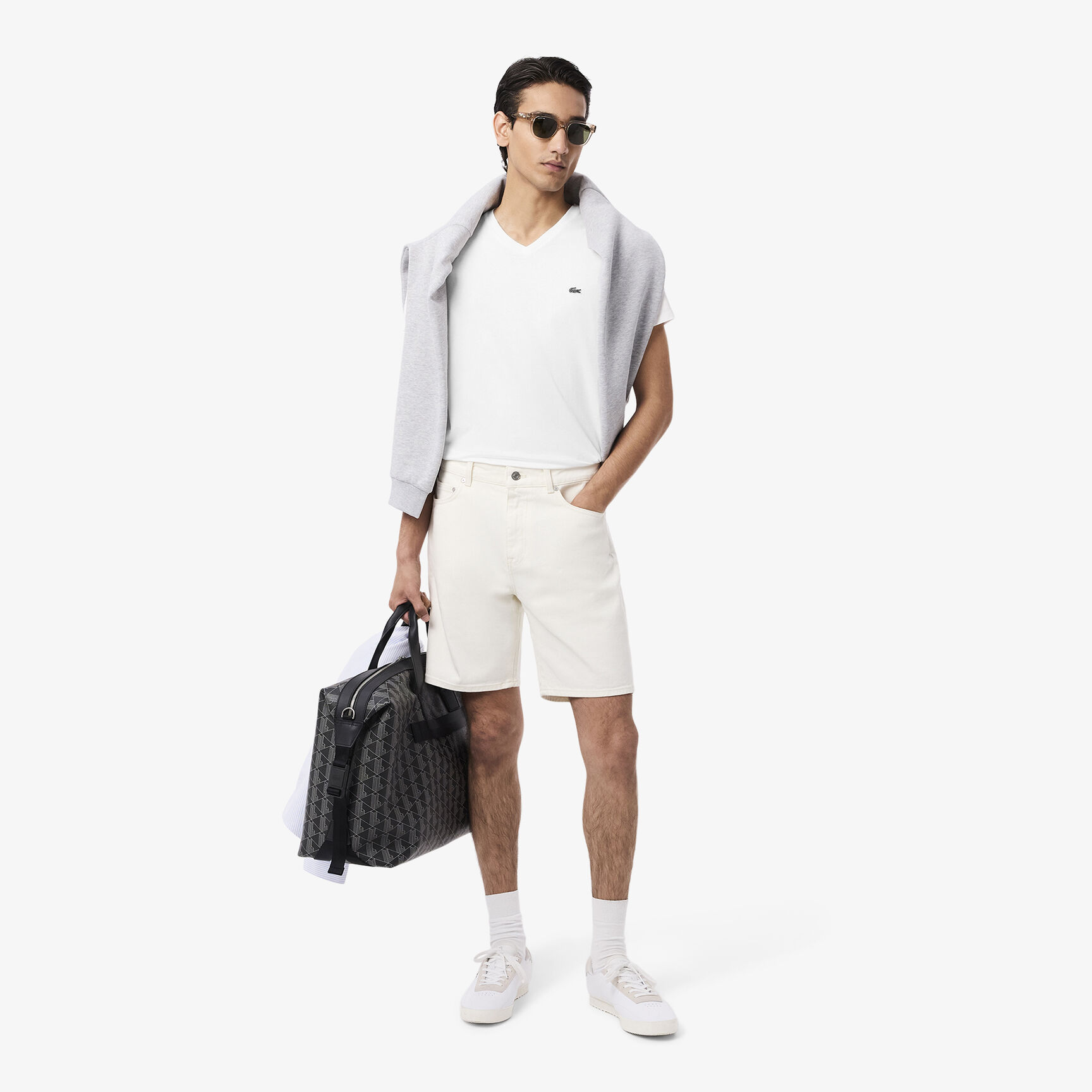 Lightweight Cotton Pima V Neck T-shirt - TH6710-00-001