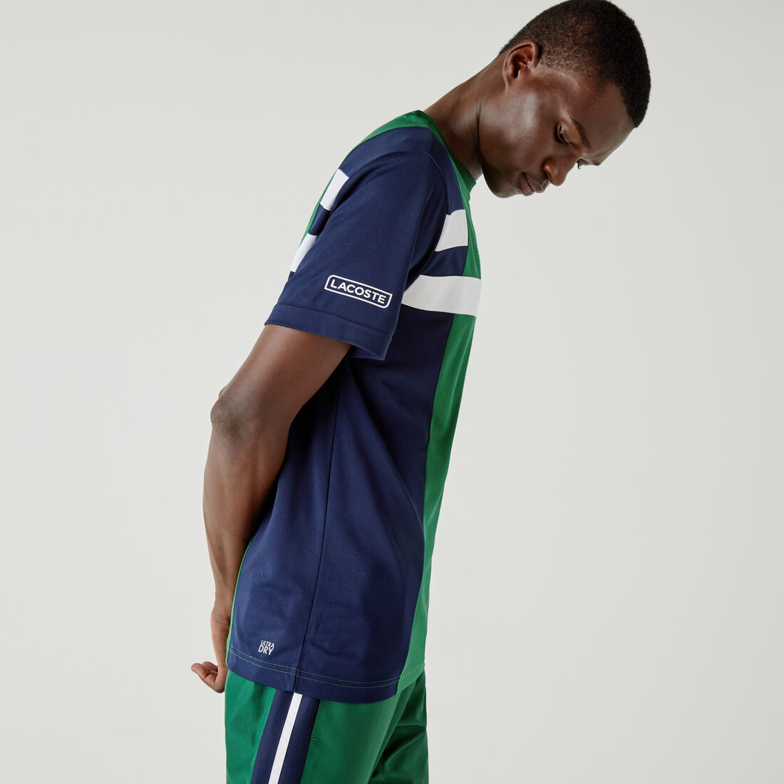 Men's Lacoste SPORT Colourblock Breathable Piqué Tennis T-shirt Men's Lacoste SPORT Colourblock Breathable Piqué Tennis T-shirt