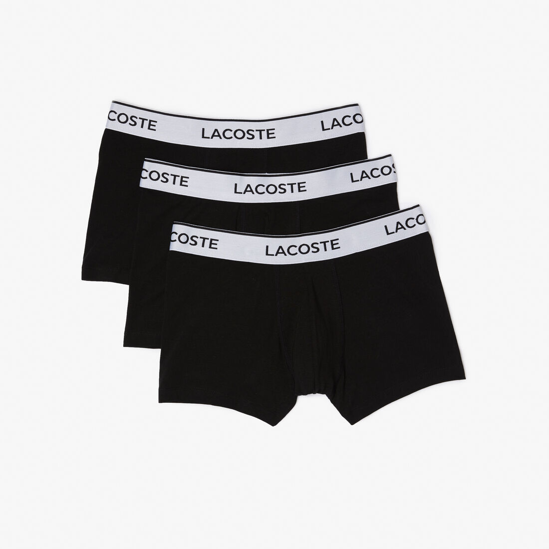 Men's Lacoste Contrast Waistband Trunk Three-Pack Men's Lacoste Contrast Waistband Trunk Three-Pack - 5H8385-00-031