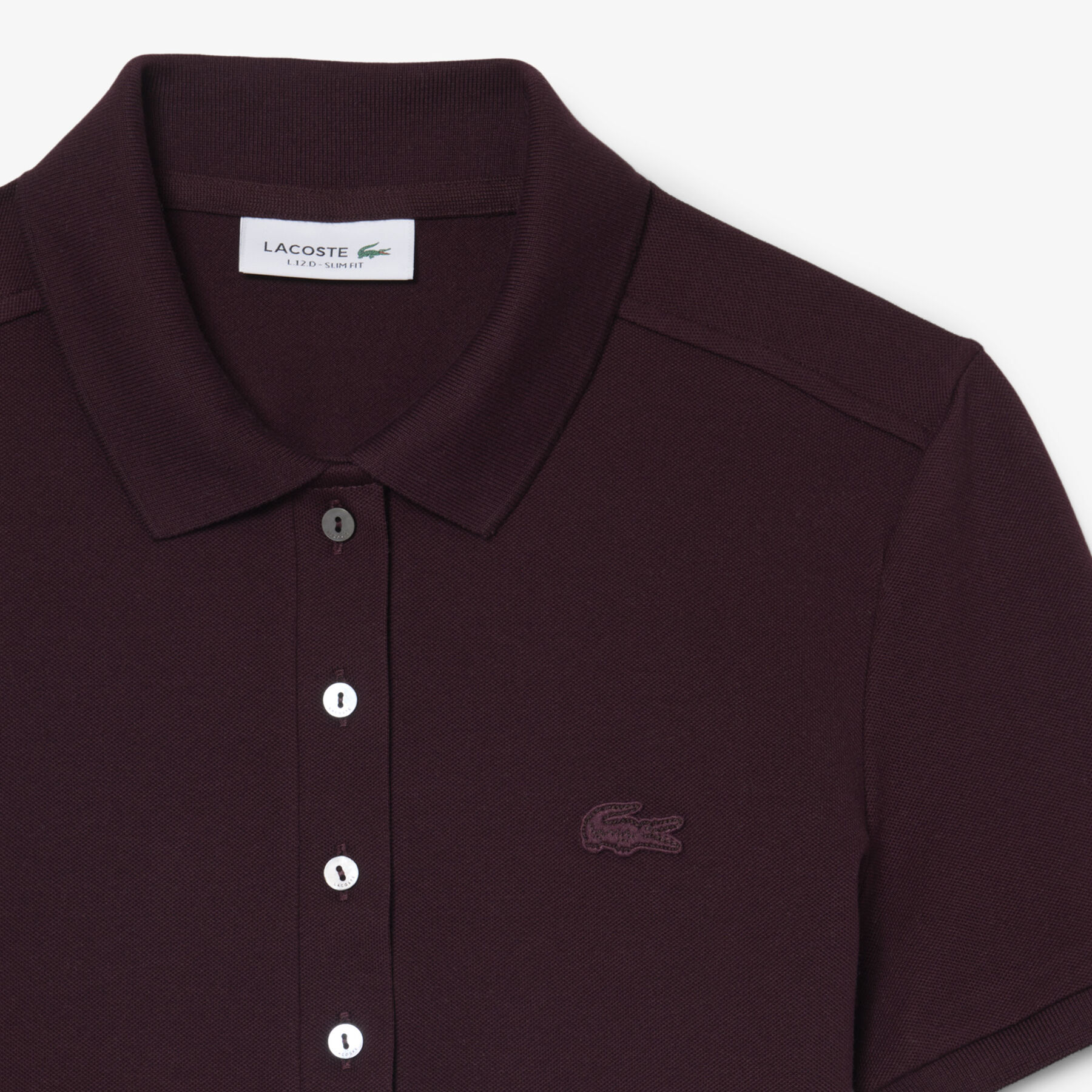lacoste l 12 d slim fit stretch petit pique polo shirt