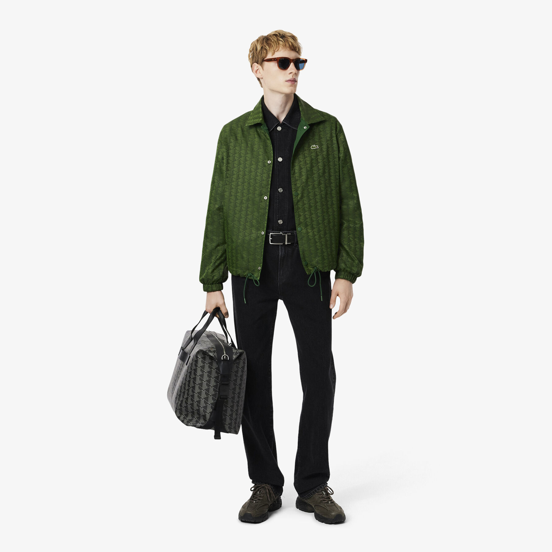 Reversible Bi Material Monogram Jacket lacoste reversible bi material monogram jacket