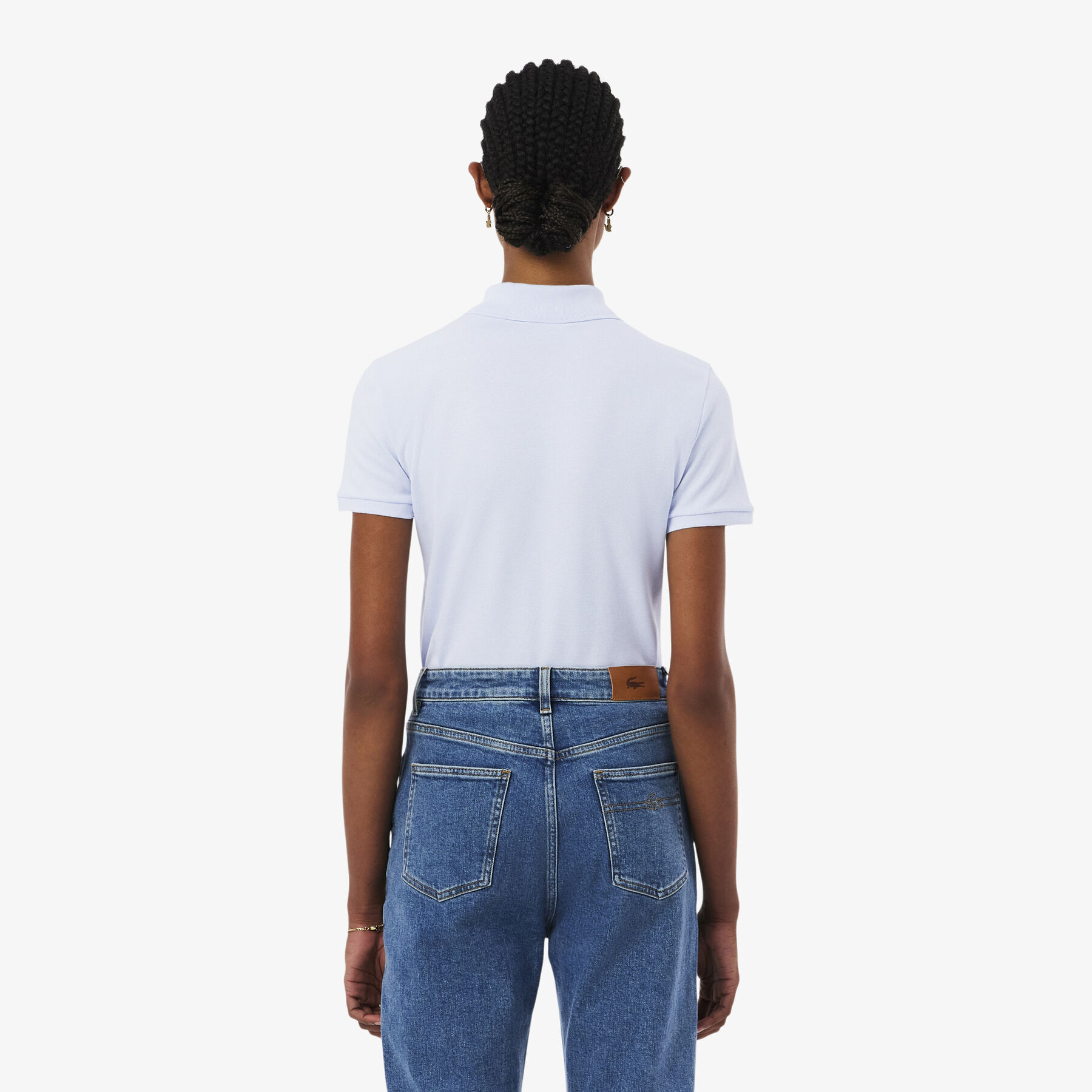lacoste l 12 d slim fit stretch petit pique polo shirt
